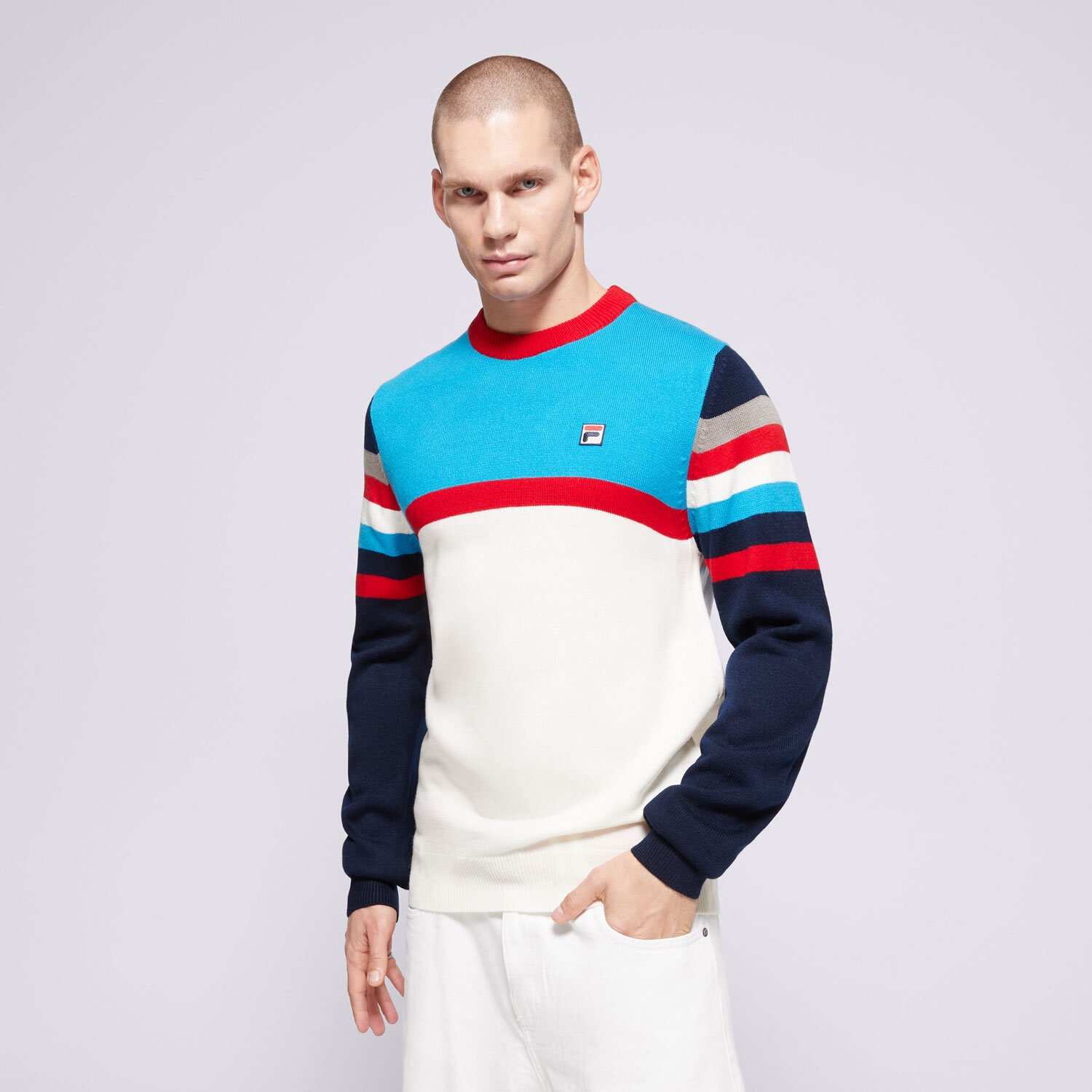 Herren FILA PULLOVER LORENZO FW24MH003130 Multicolor