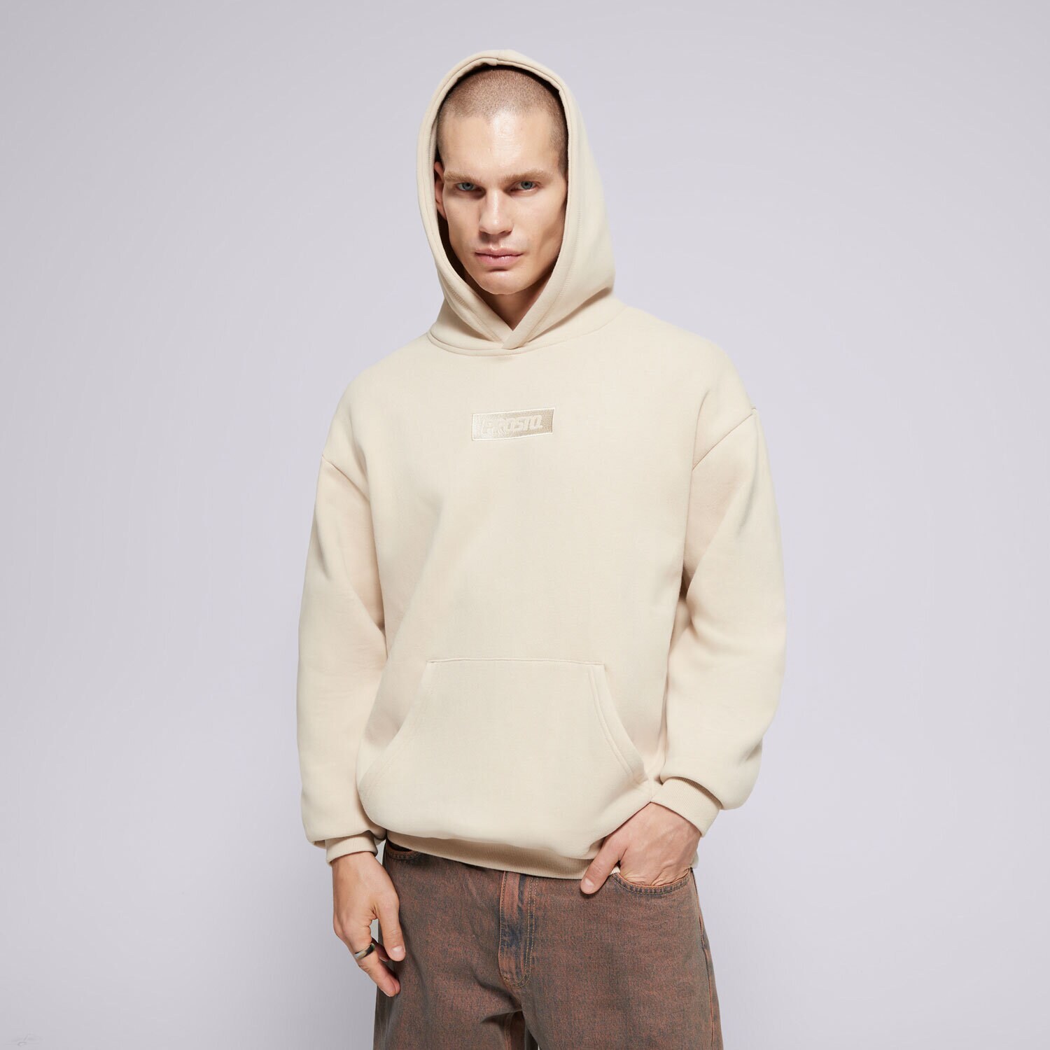 Herren PROSTO HOODIE HOODIE BOXLEY BEIGE KL242MSWE2033 Beige