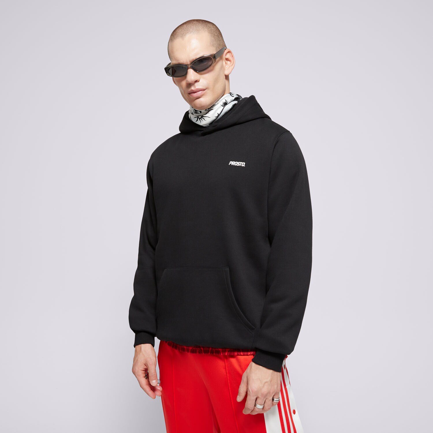 Herren PROSTO HOODIE HOODIE GAMBLERS BLACK KL242MSWE2112 Schwarz