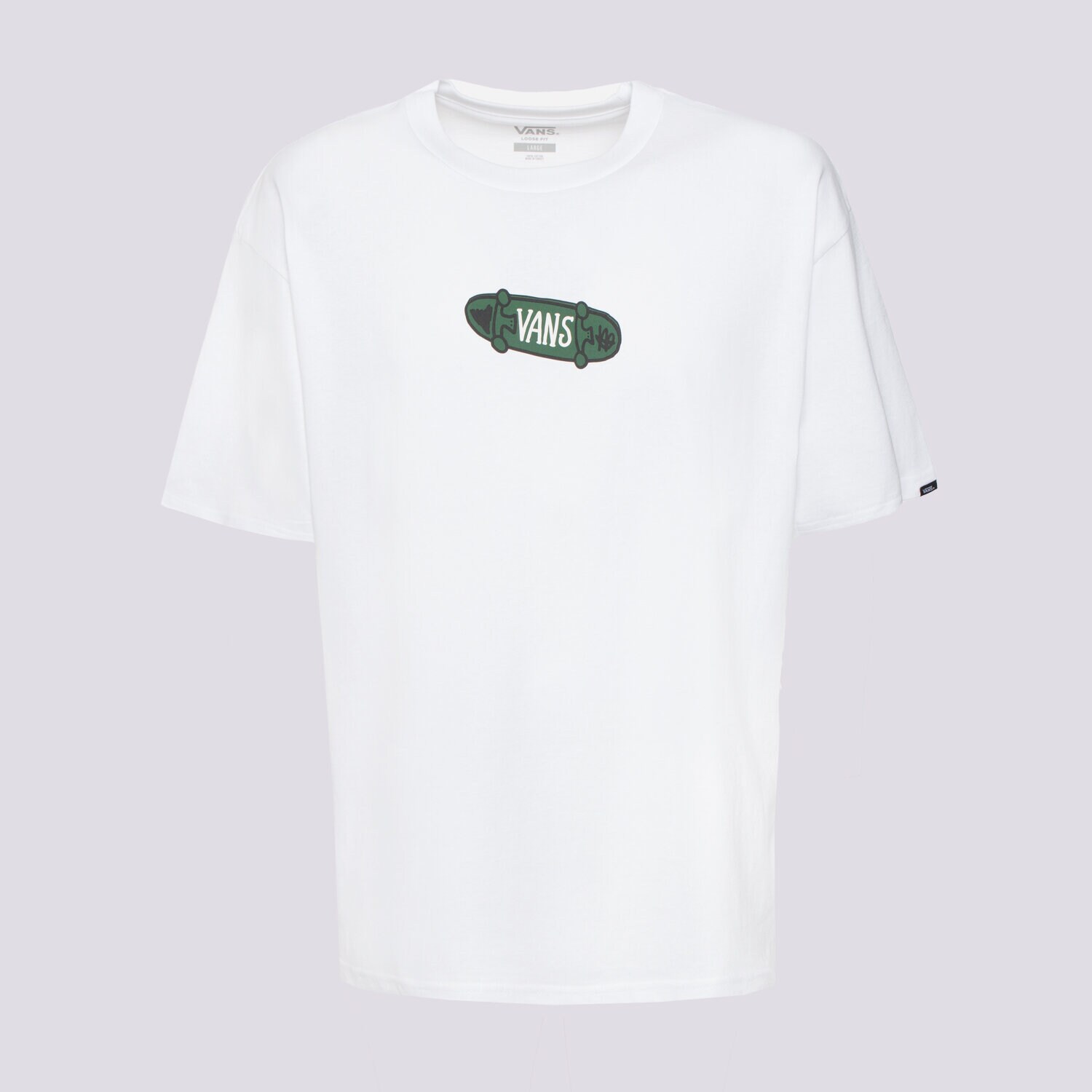 Herren T-Shirt VANS T-SHIRT SKATER LOOSE SS VN000KTZWHT Weiß