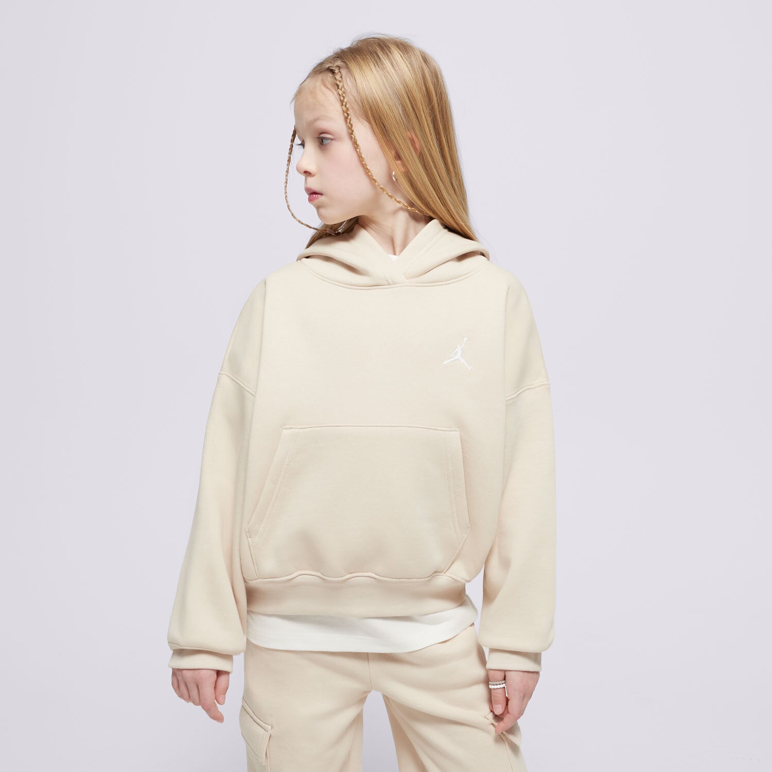 Kinder JORDAN HOODIE JDG BROOKLYN ESS PO GIRL 45D292-XAE Beige