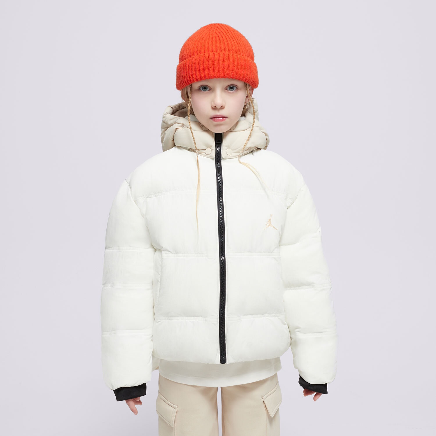Kinder Übergangsjacke JORDAN JACKE WINTER- JDG HEAVIEST WT PUFFER GIRL 45D196-782 creme