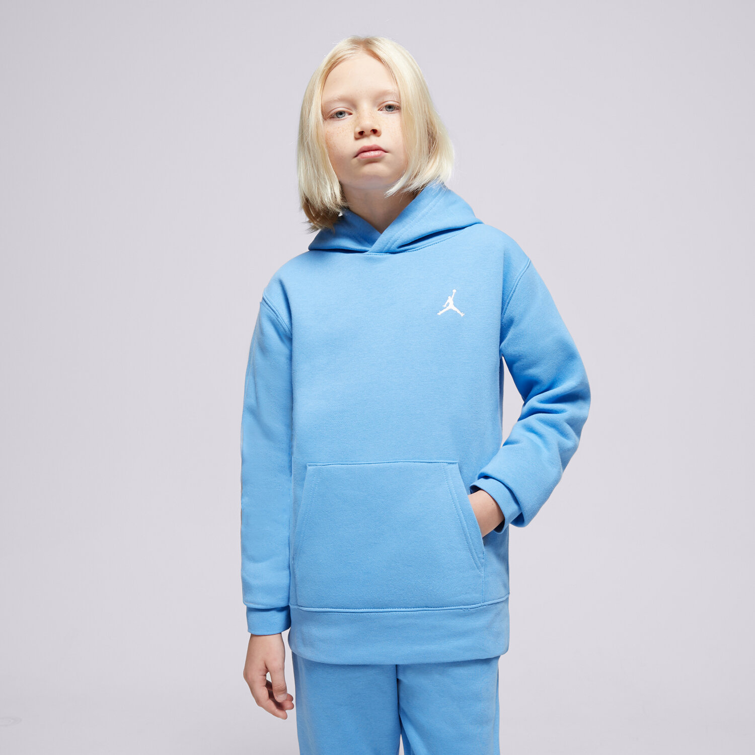 Kinder JORDAN HOODIE JDB MJ BROOKLYN FLC PO BOY 95D232-U25 Blau