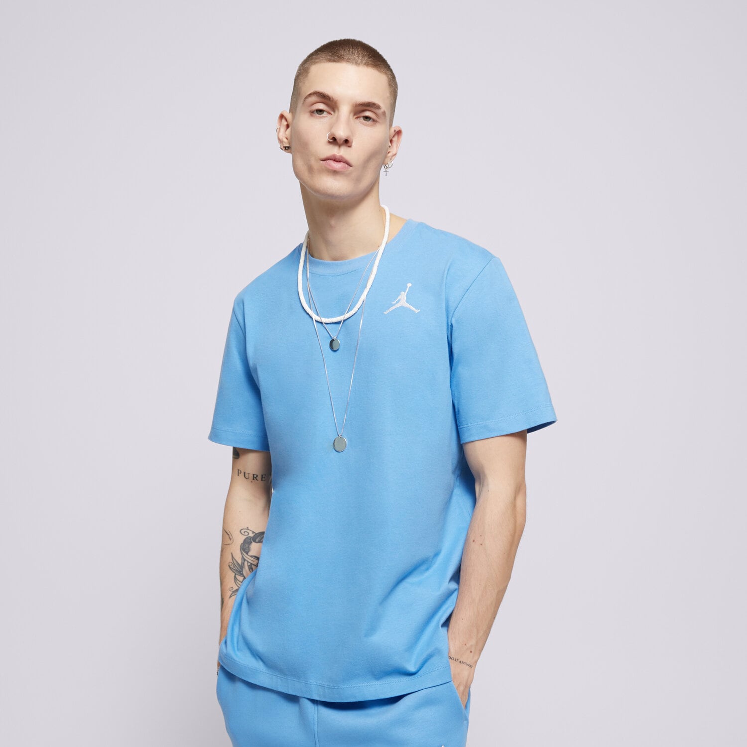 Herren T-Shirt JORDAN T-SHIRT M J JUMPMAN EMB SS CREW DC7485-469 Blau