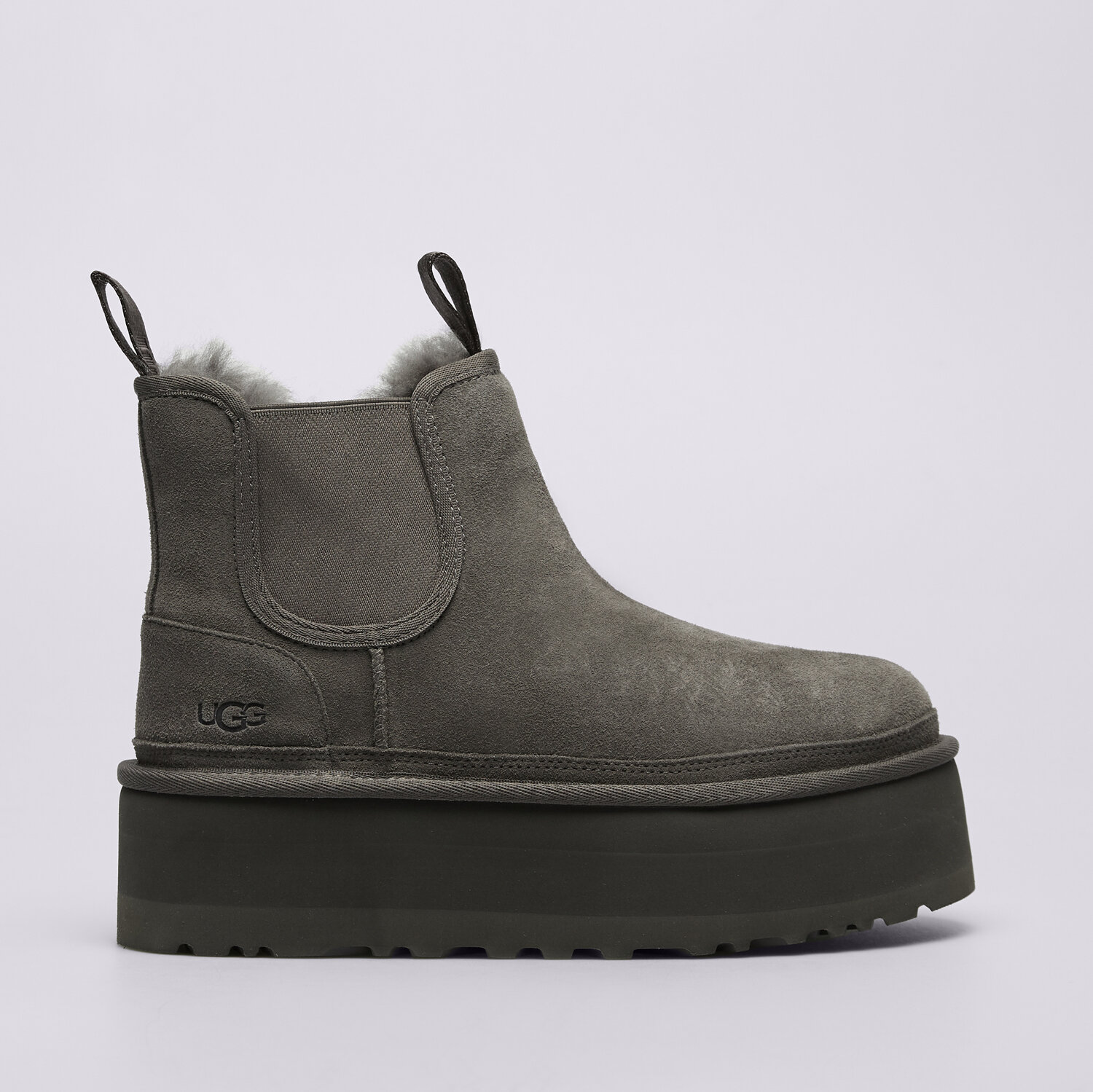 Damen Casual Schuhe UGG NEUMEL PLATFORM CHELSEA 1134526-GREY Grau