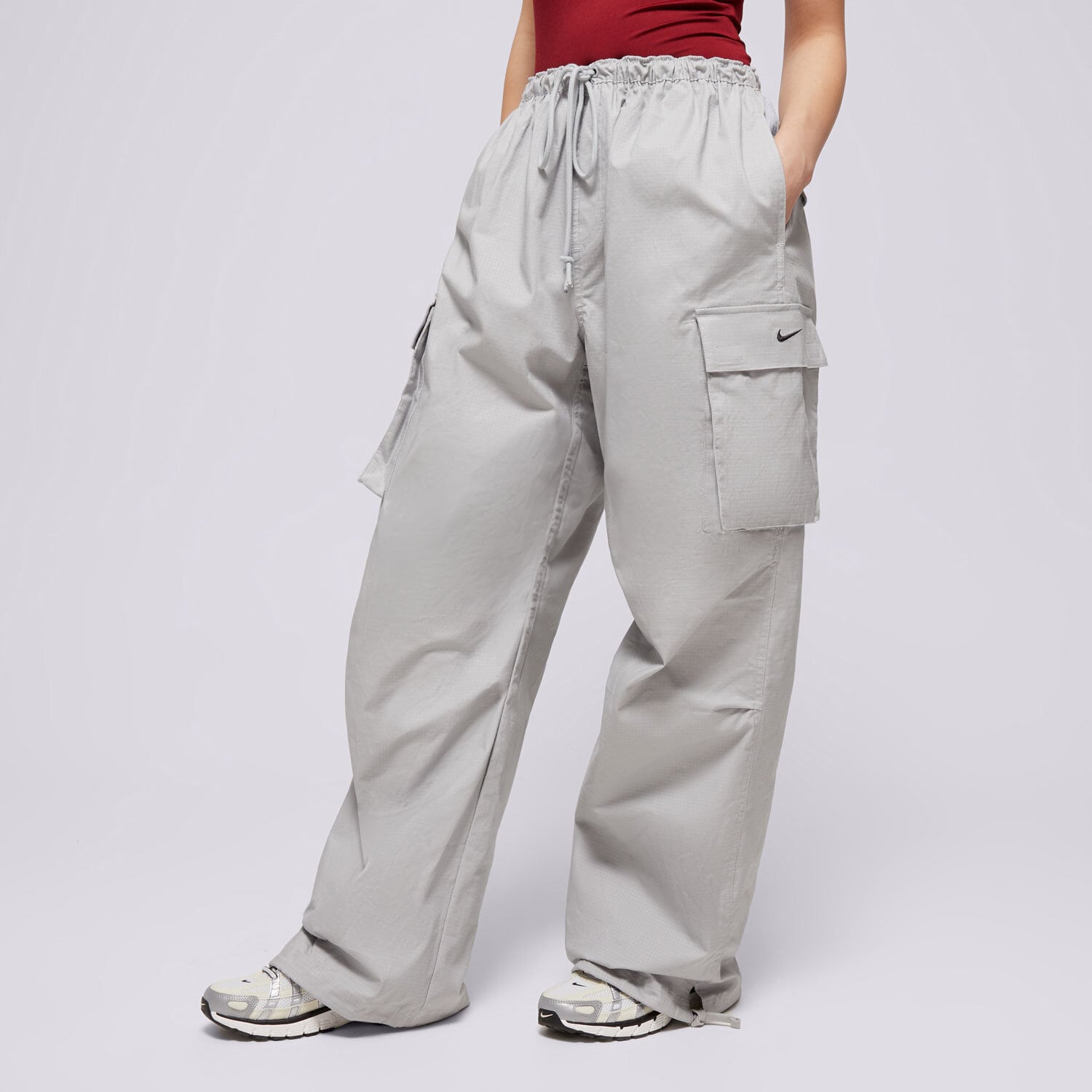 Damen Hosen NIKE HOSE W NSW DANCE CARGO PANT FV7520-077 Grau