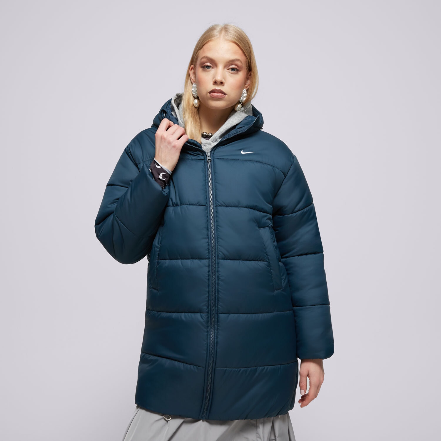 Damen Winterjacke NIKE MANTEL W NSW TF SNFL NK CLSC PRKA FZ5903-478 Blau