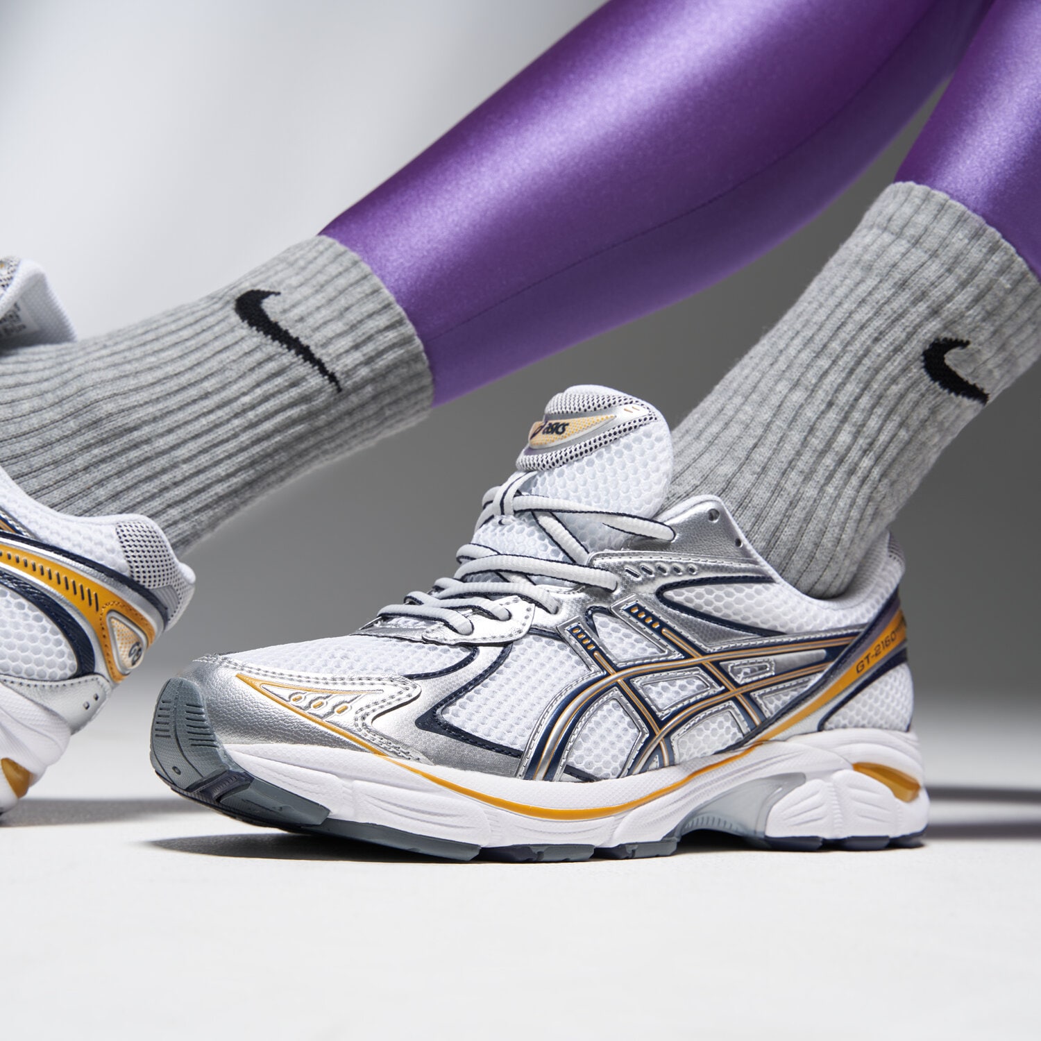 ASICS GT-2160 White Pure Silver Gold — foto 3