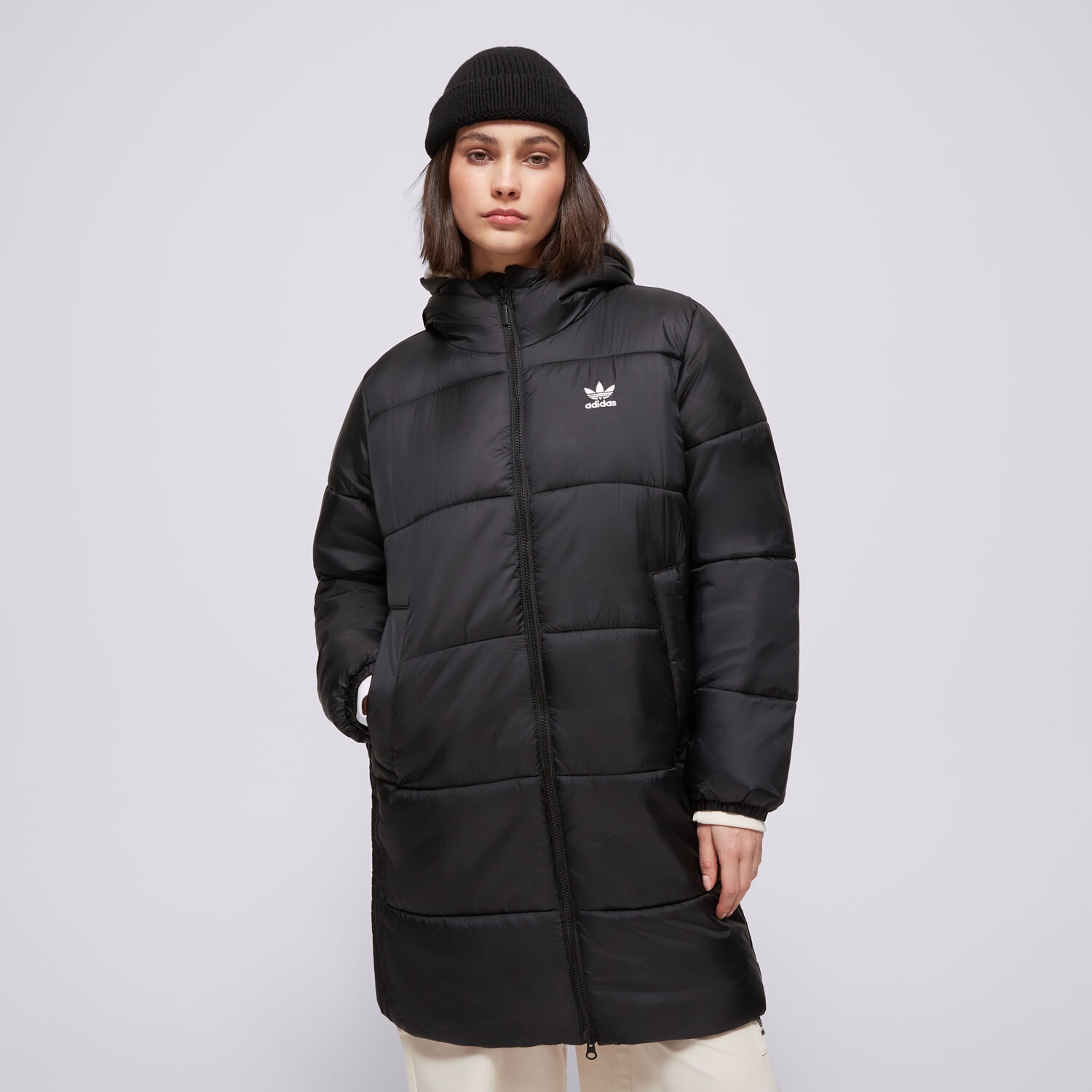 Damen Winterjacke ADIDAS MANTEL LONG PUFFER IW5858 Schwarz