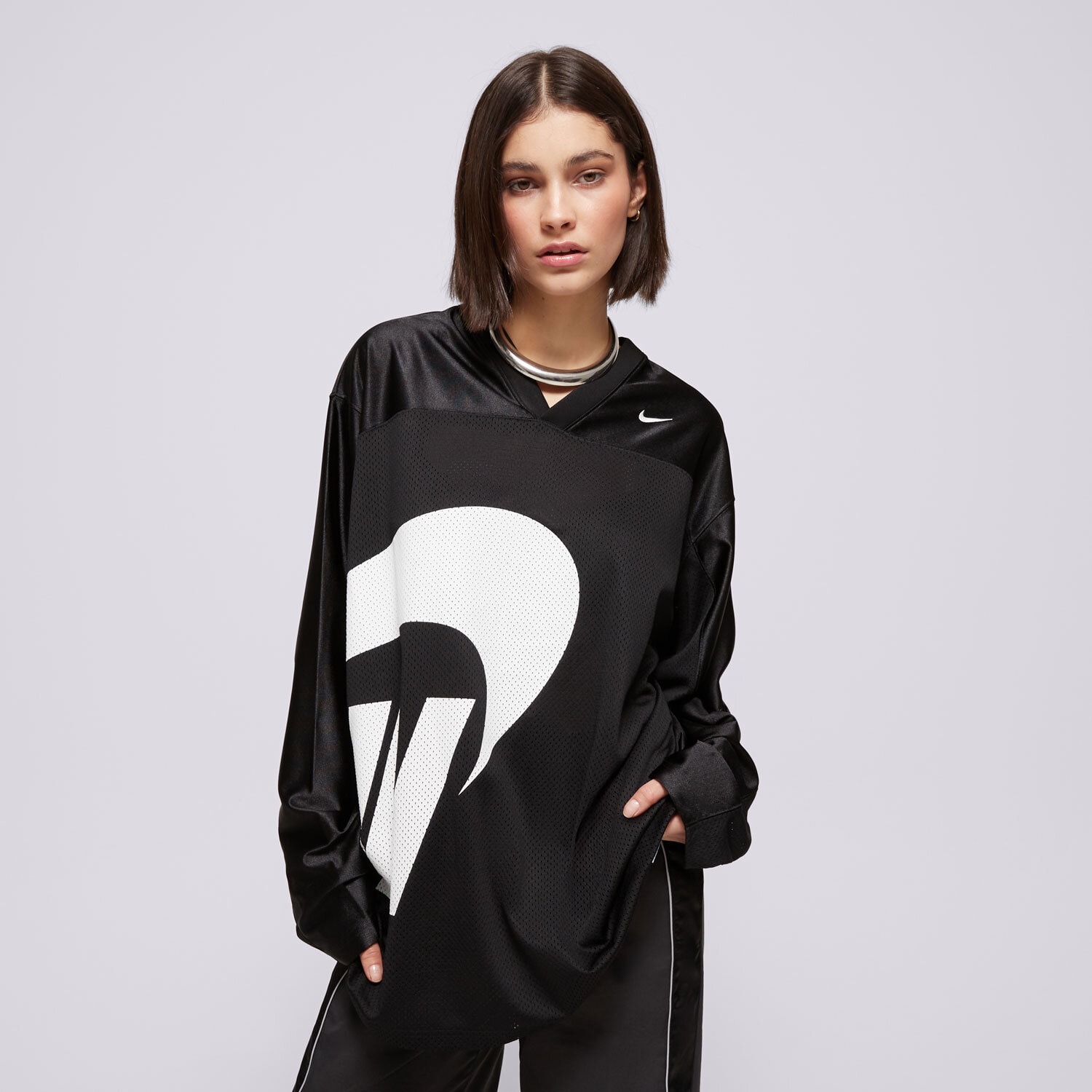 Damen T-Shirt NIKE T-SHIRT W NSW LS JERSEY DANCE FV7771-010 Schwarz