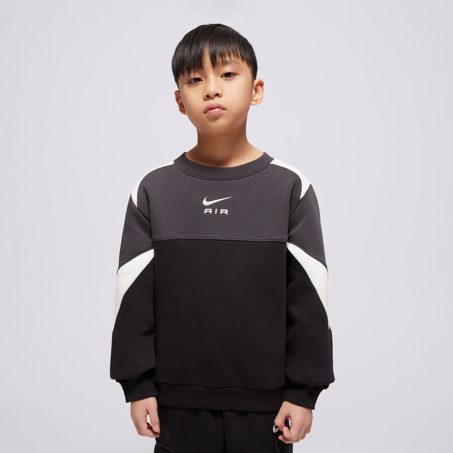 Kinder NIKE SWEATSHIRT K NIKE AIR CREW BOY FZ4956-010 Schwarz