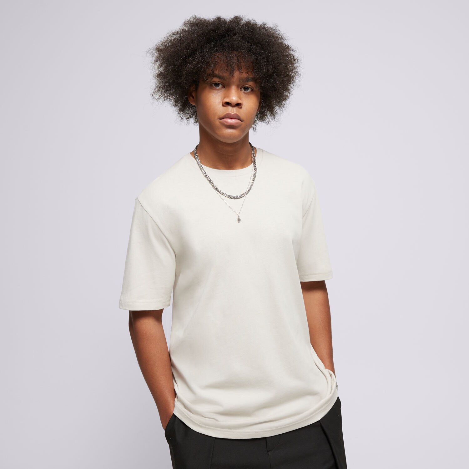 Herren T-Shirt CHAMPION T-SHIRT CREWNECK T-SHIRT 220425ES057 Beige