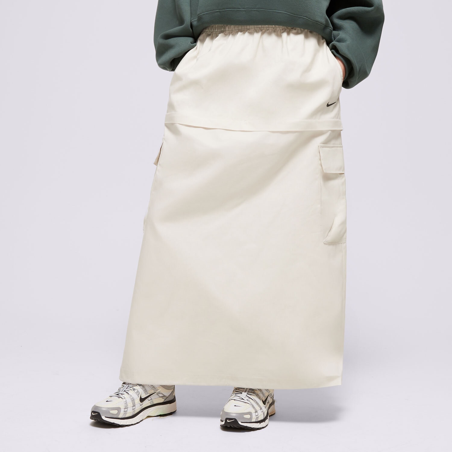 Damen Rock NIKE ROCK W NSW ESSTL WVN MR CGO MDI SKT FV7503-104 Beige