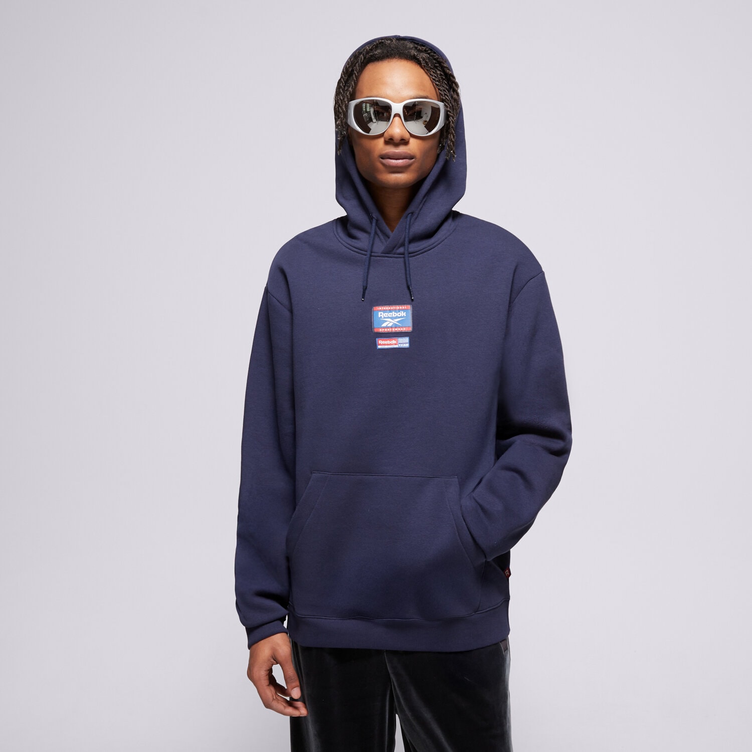 Herren REEBOK HOODIE RI BADGE 100205448 Dunkelblau