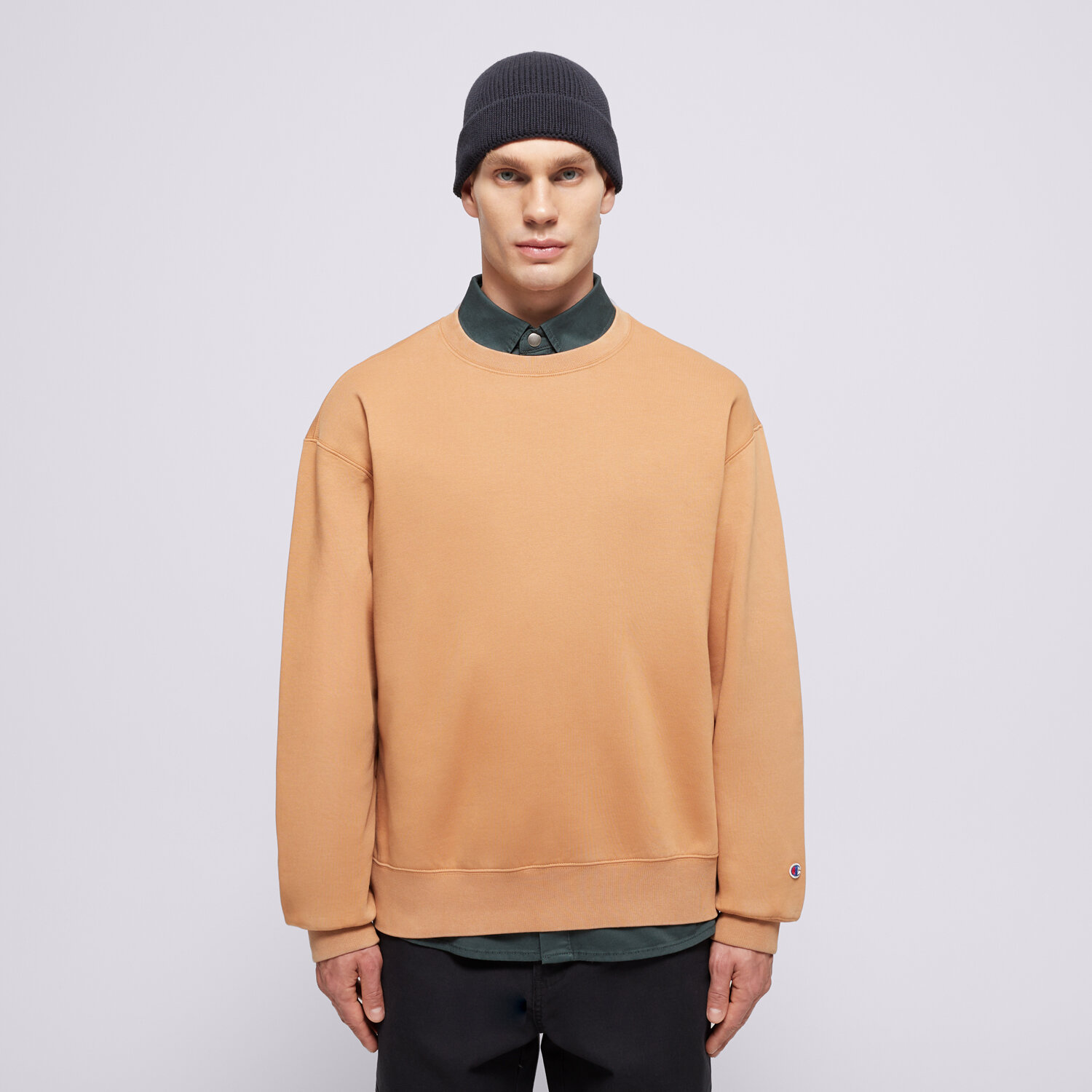 Herren CHAMPION SWEATSHIRT CREWNECK SWEATSHIRT 220511MS034 Beige