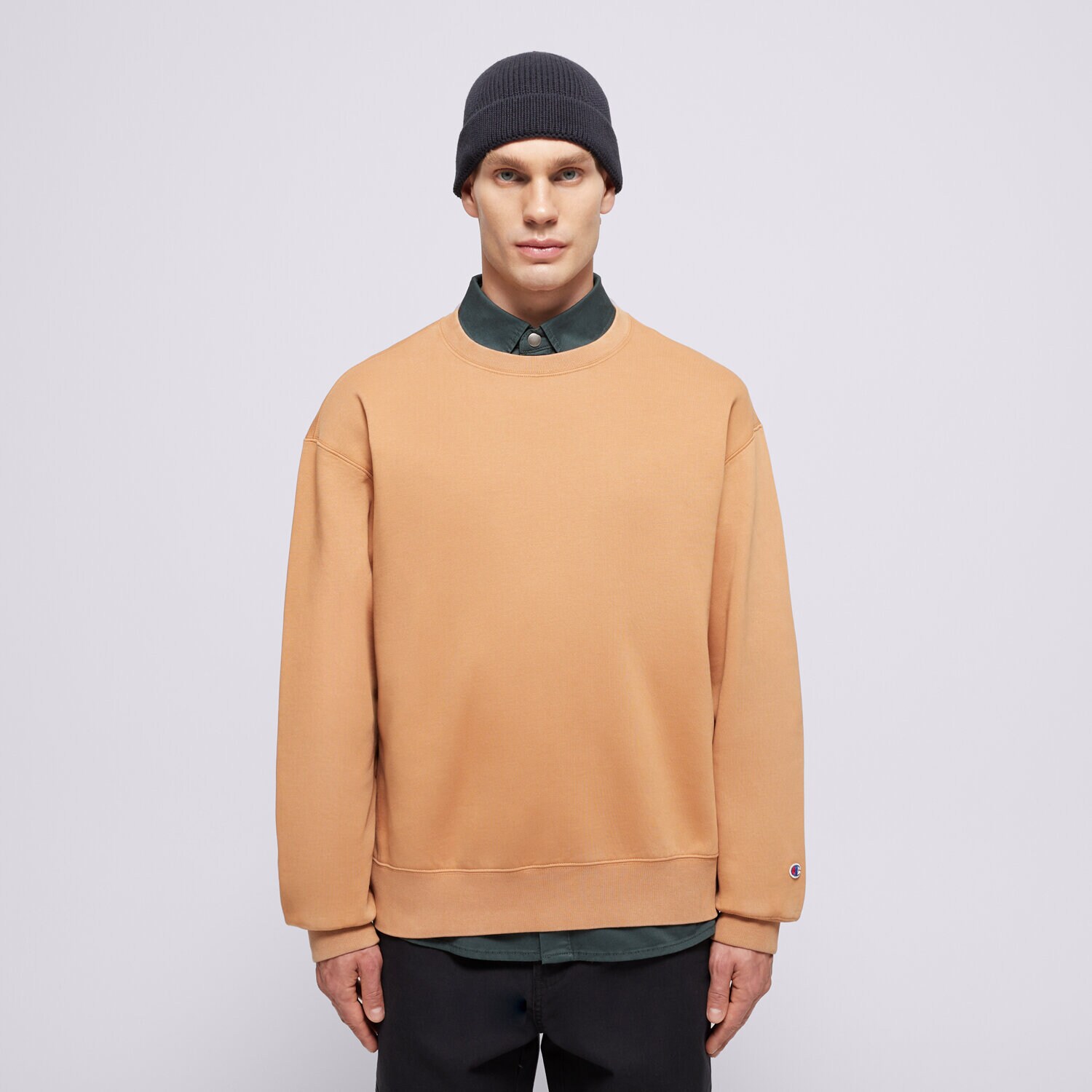 Herren CHAMPION SWEATSHIRT CREWNECK SWEATSHIRT 220511MS034 Beige