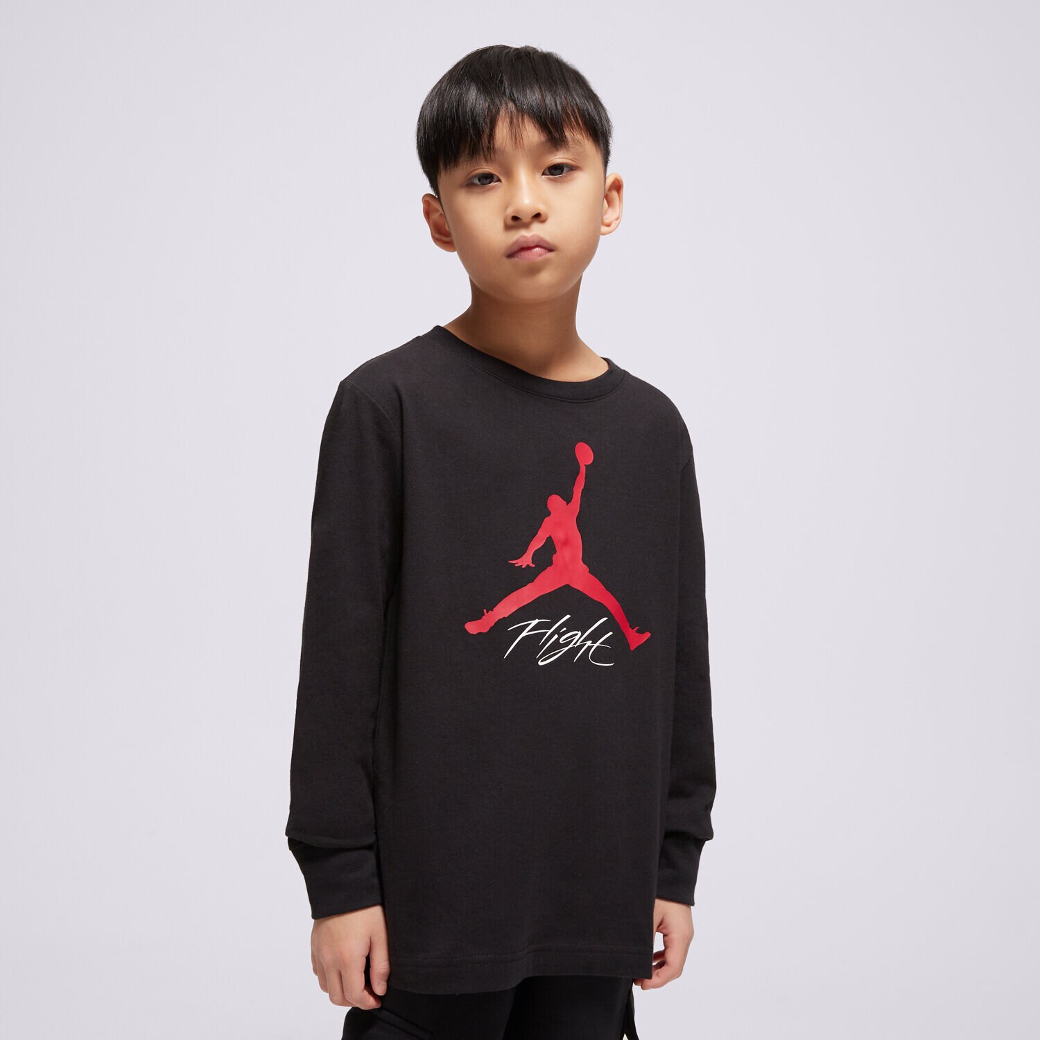 Kinder T-Shirt JORDAN T-SHIRT JDB BASELINE FLIGHT LS TEE BOY 95C892-023 Schwarz