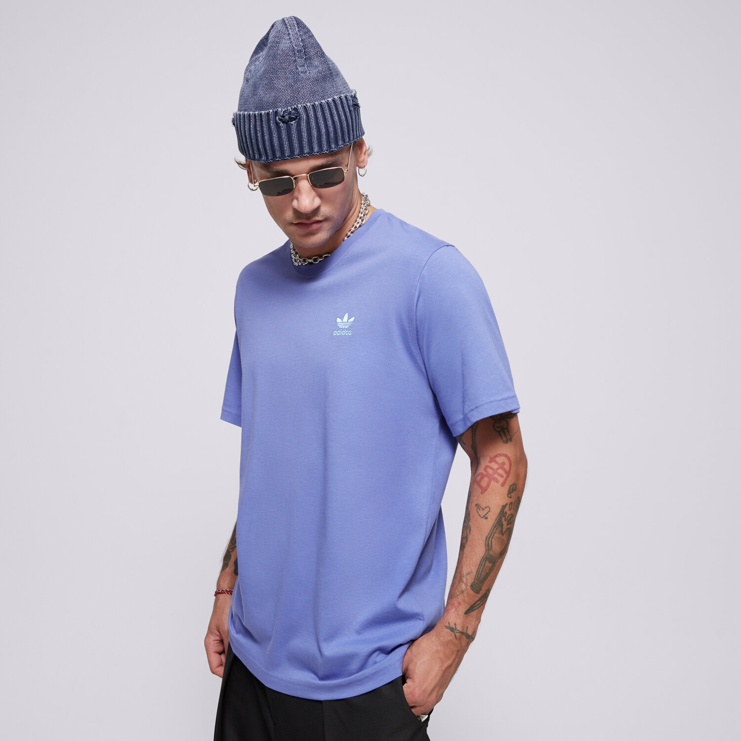 Herren T-Shirt ADIDAS T-SHIRT ESS TEE IZ2107 Blau