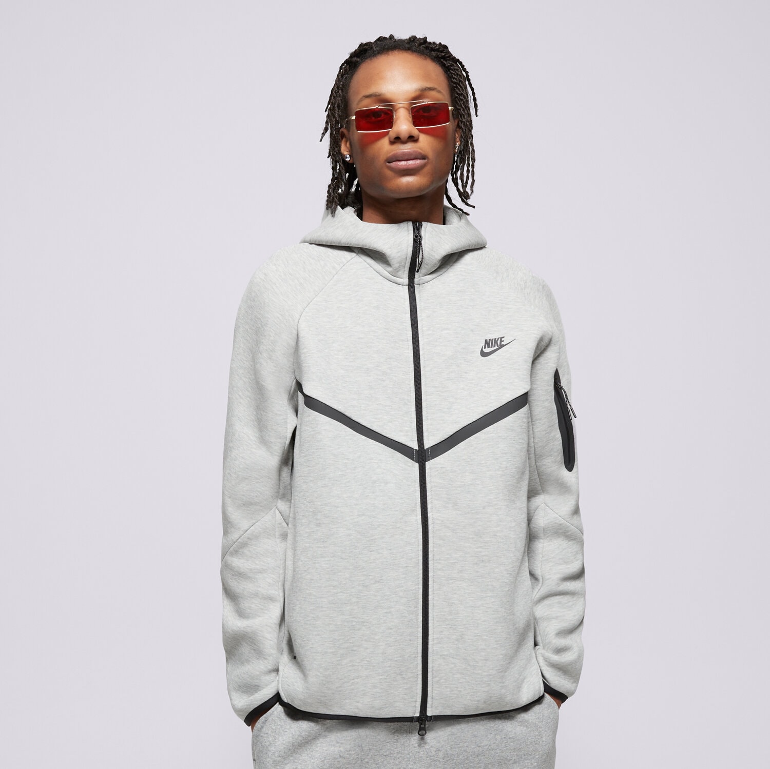 Herren NIKE HOODIE M NK TCH FLC FZ WR HOODIE HV0949-063 Grau