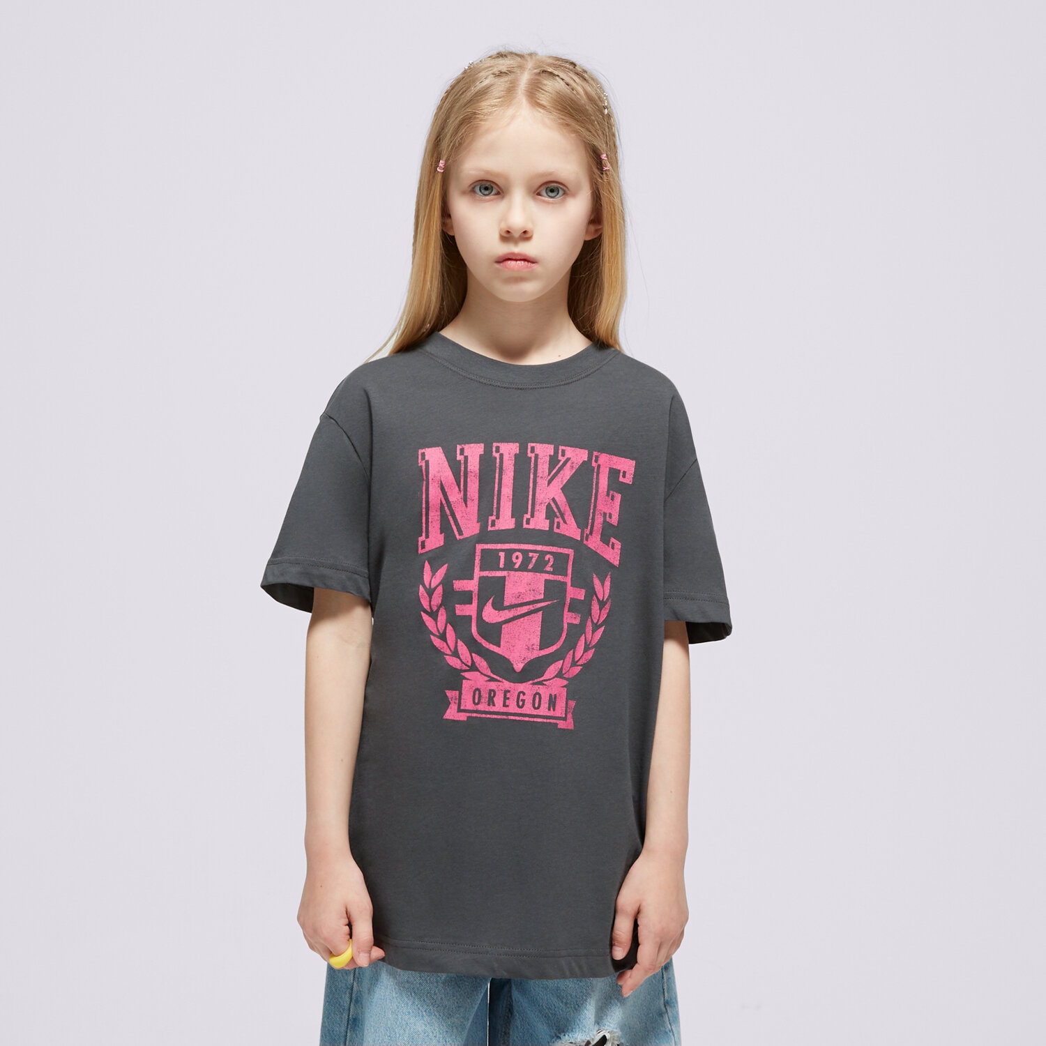Kinder T-Shirt NIKE T-SHIRT G NSW TREND BF TEE GIRL FZ4724-060 Grau