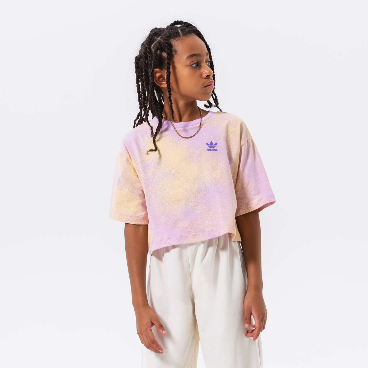 Kinder T-Shirt ADIDAS T-SHIRT CROP TEE GIRL HK2930 Rosa