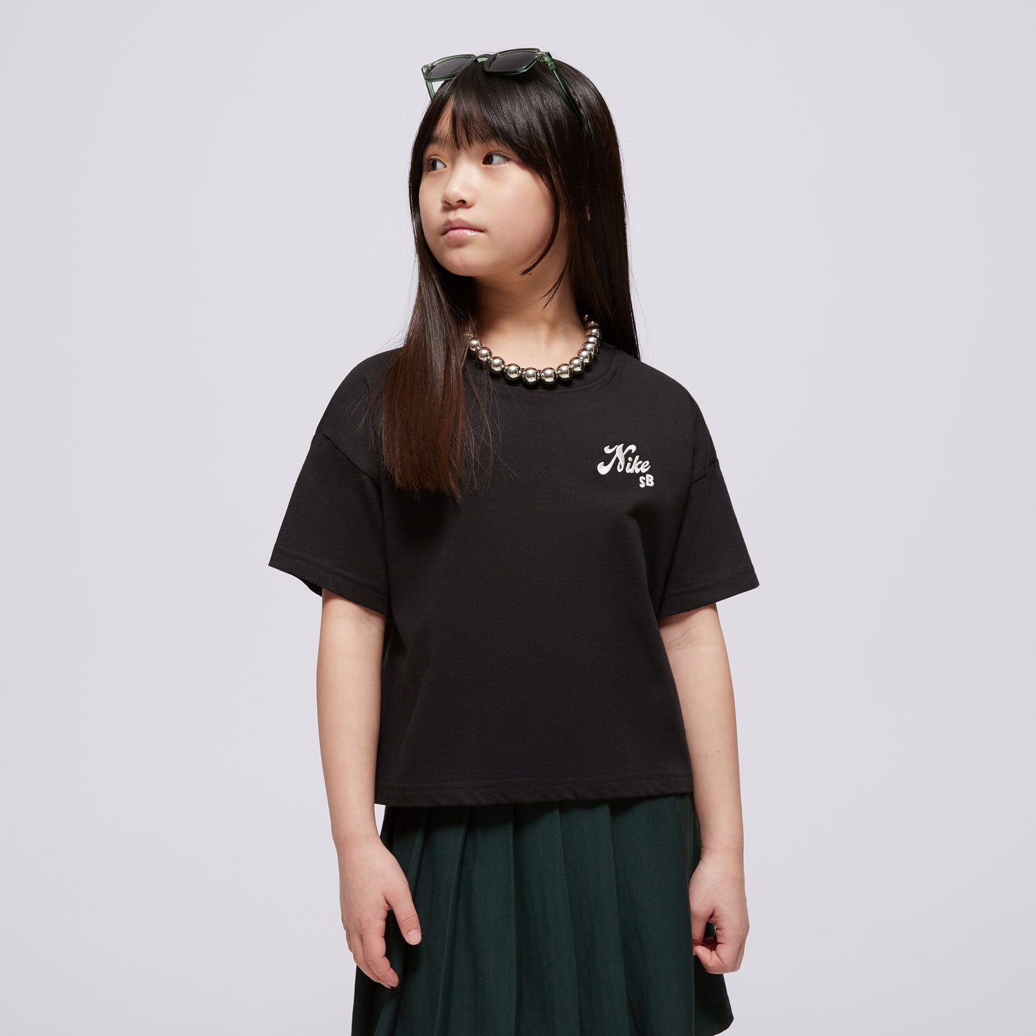 Kinder T-Shirt NIKE T-SHIRT G NK SB TEE BOXY GIRL HM6312-010 Schwarz