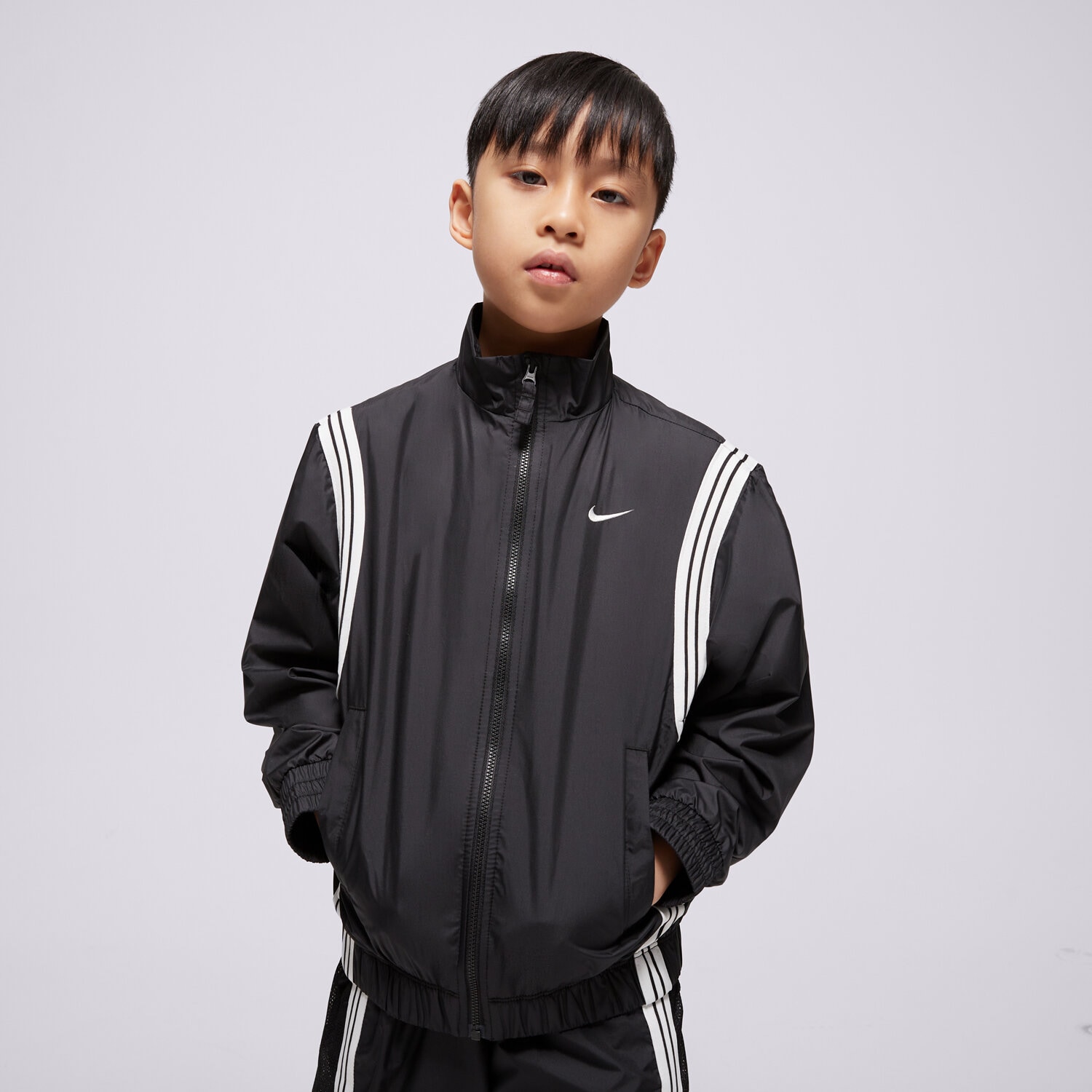 Kinder Übergangsjacke NIKE JACKE K NK RPL CROSSOVER JKT SR BOY FZ5233-010 Schwarz
