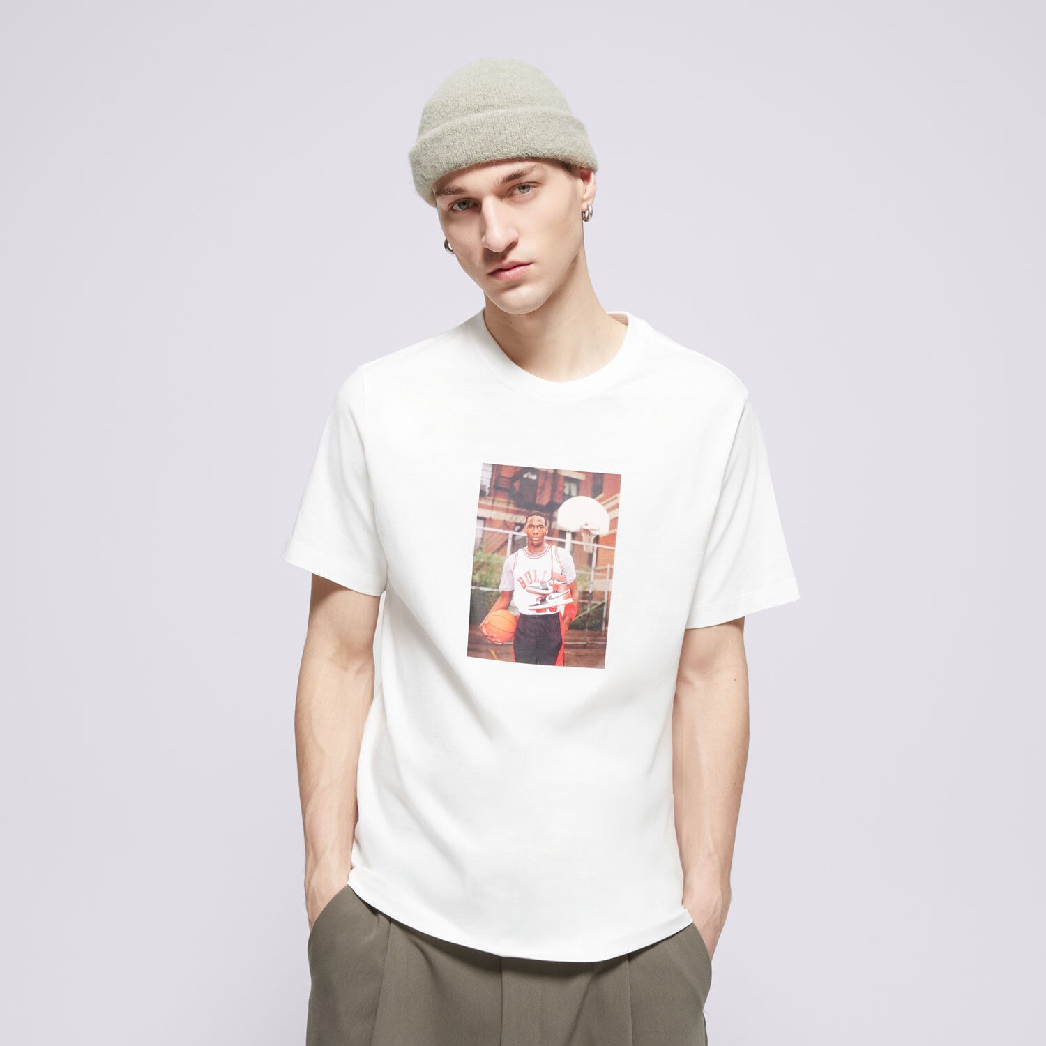 Herren T-Shirt JORDAN T-SHIRT M J BRAND PHOTO SS CREW HJ2354-100 Weiß