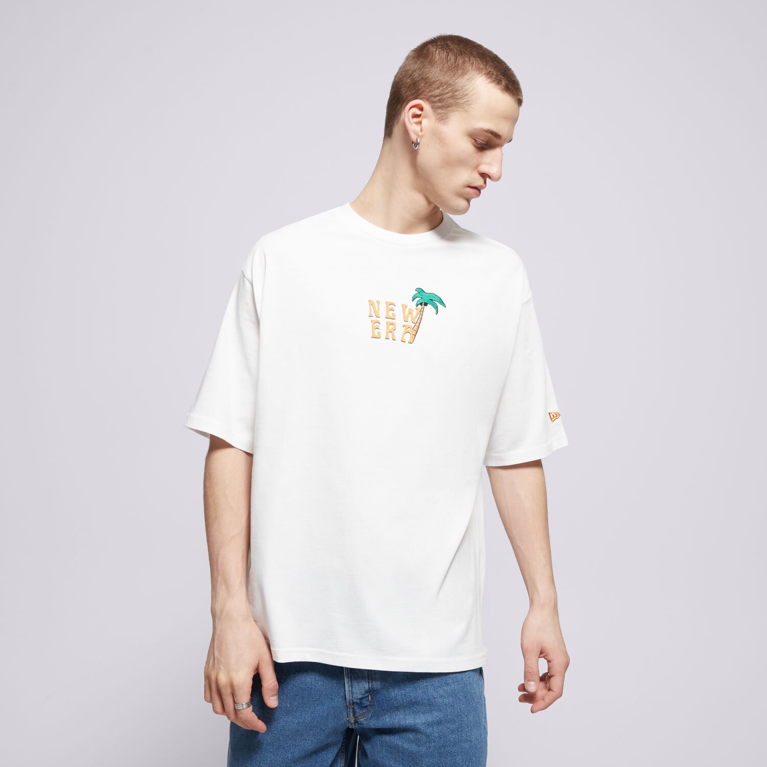 Herren T-Shirt NEW ERA T-SHIRT NE DRINK GRAPHIC OS NONE 60596303 Weiß
