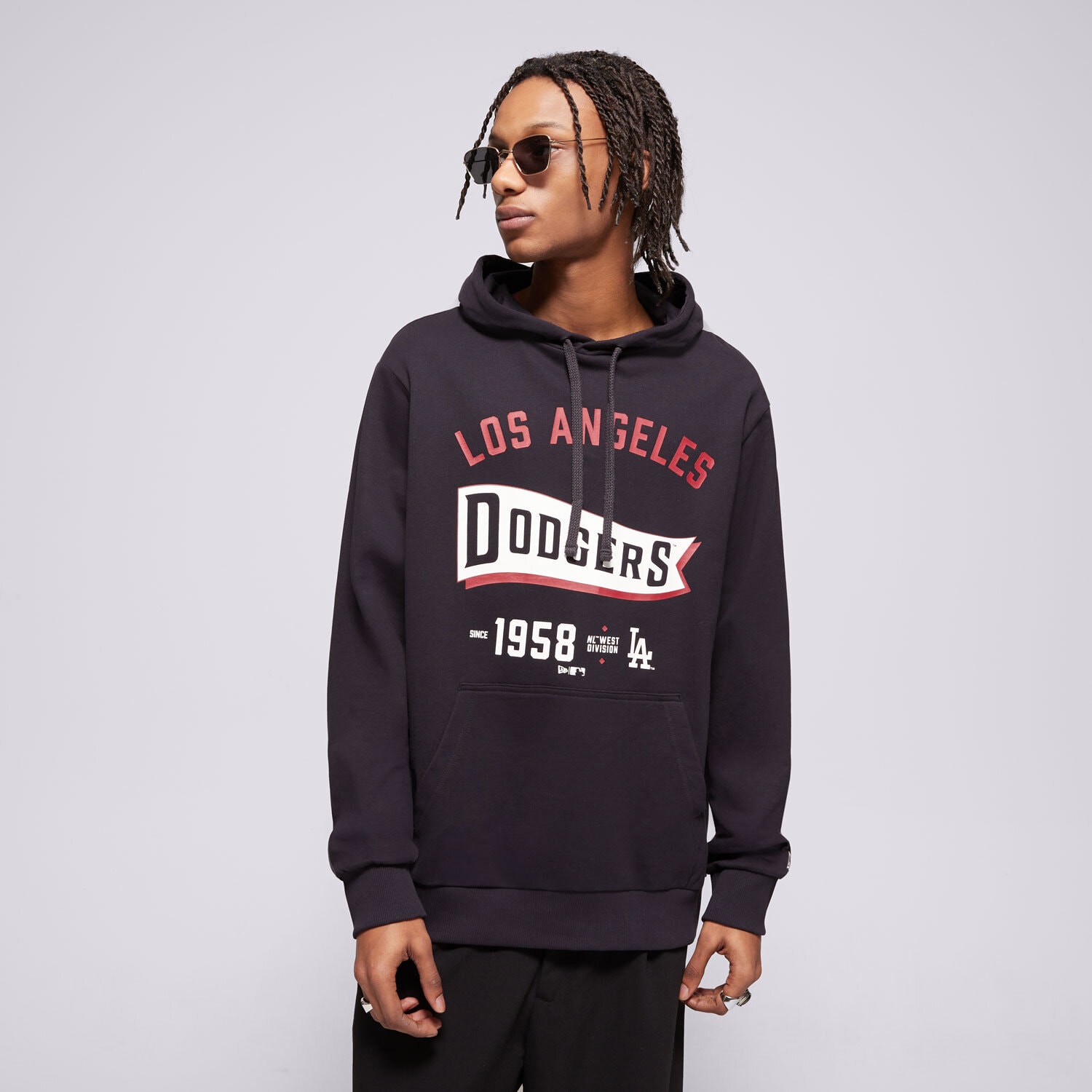 Herren NEW ERA HOODIE MLB PENNANT LA DODGERS LOS ANGELES DODGERS 60596189 Dunkelblau