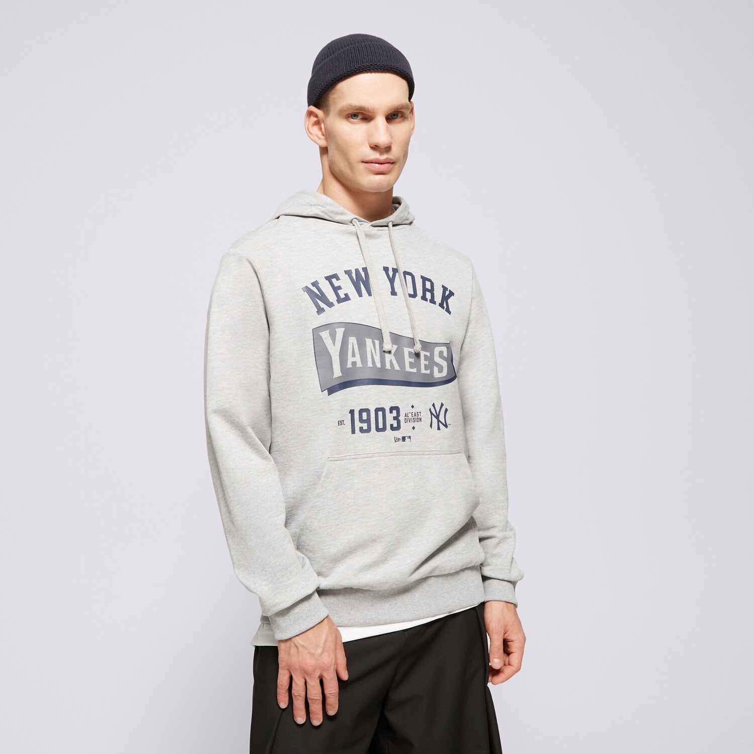 Herren NEW ERA HOODIE MLB PENNANT NYY NEW YORK YANKEES 60596192 Grau