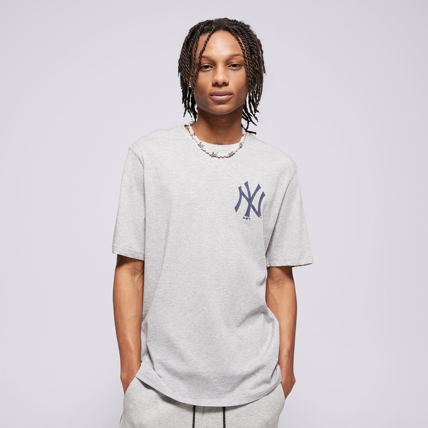 Herren T-Shirt NEW ERA T-SHIRT MLB PENNANT NYY NEW YORK YANKEES 60596204 Grau