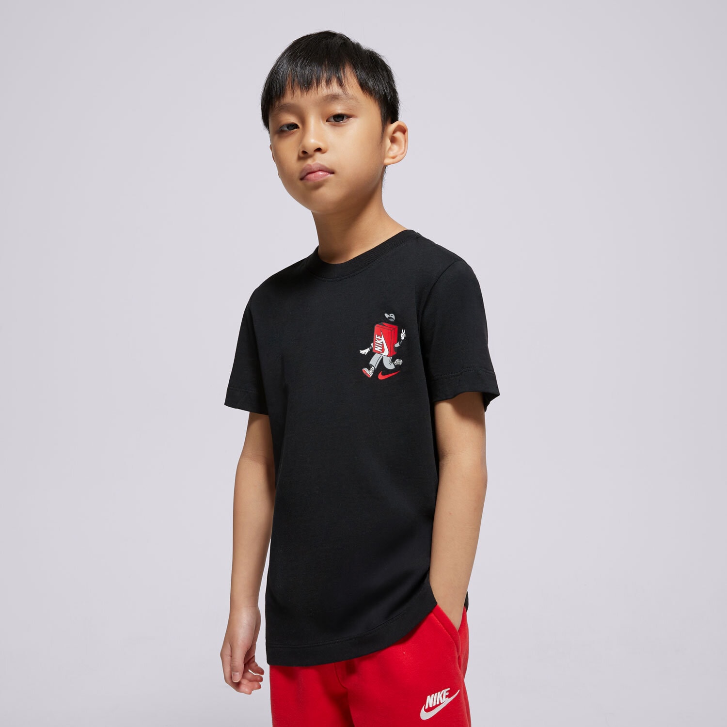 Kinder T-Shirt NIKE T-SHIRT K NSW TEE BOXY 1 JDI MUSIC BOY HM5660-010 Schwarz