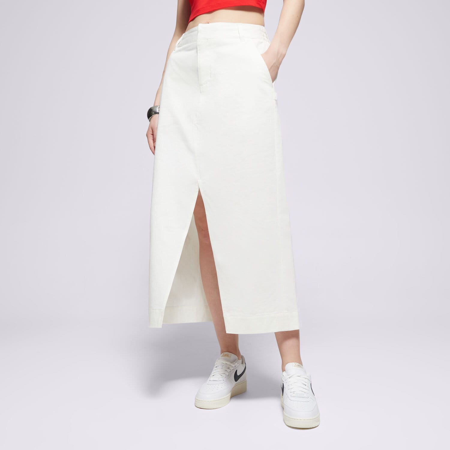 Damen Rock NIKE ROCK NSW CLLCTN TWILL SKIRT FRWY HQ8022-133 creme