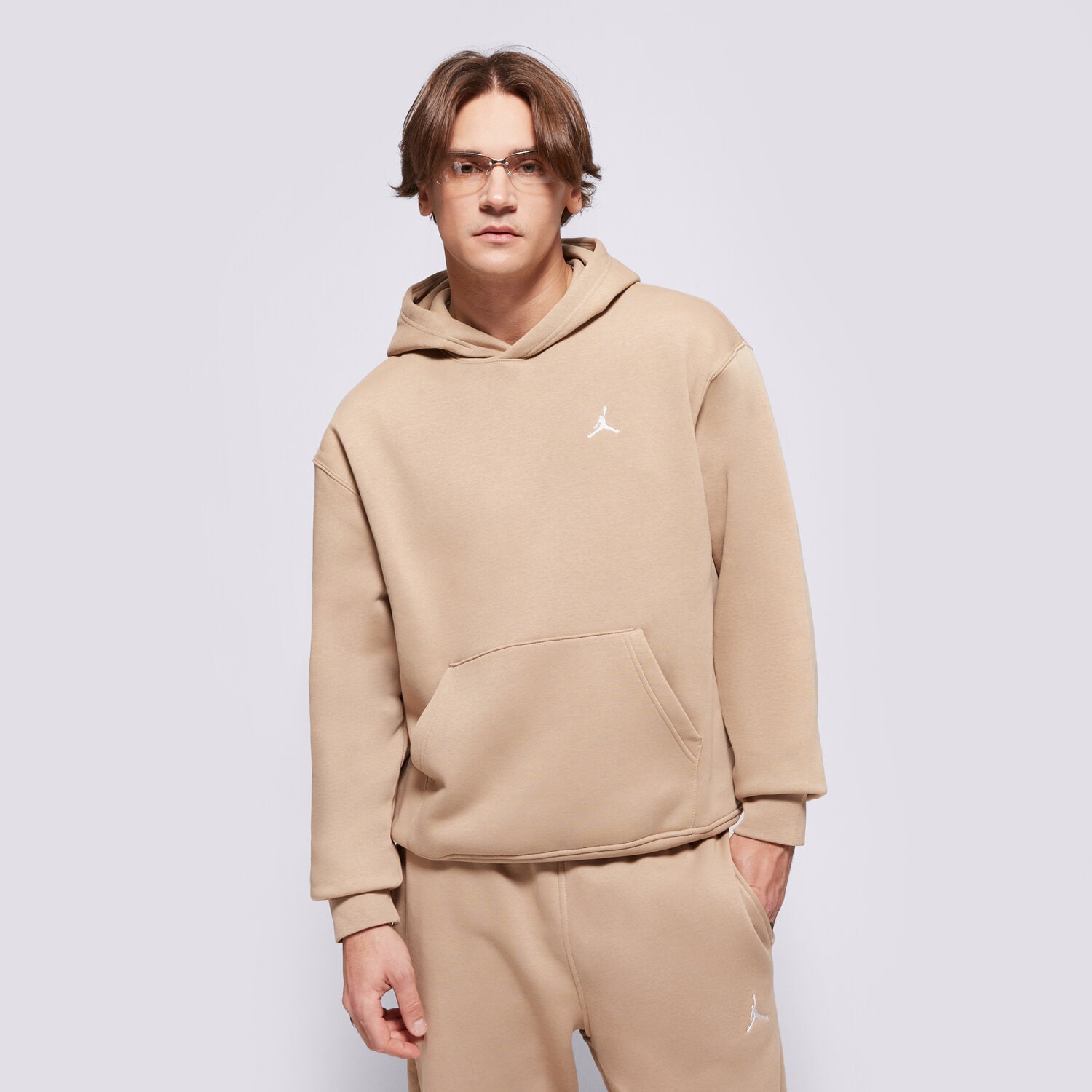 Herren JORDAN HOODIE BROOKLYN FV7281-257 Beige