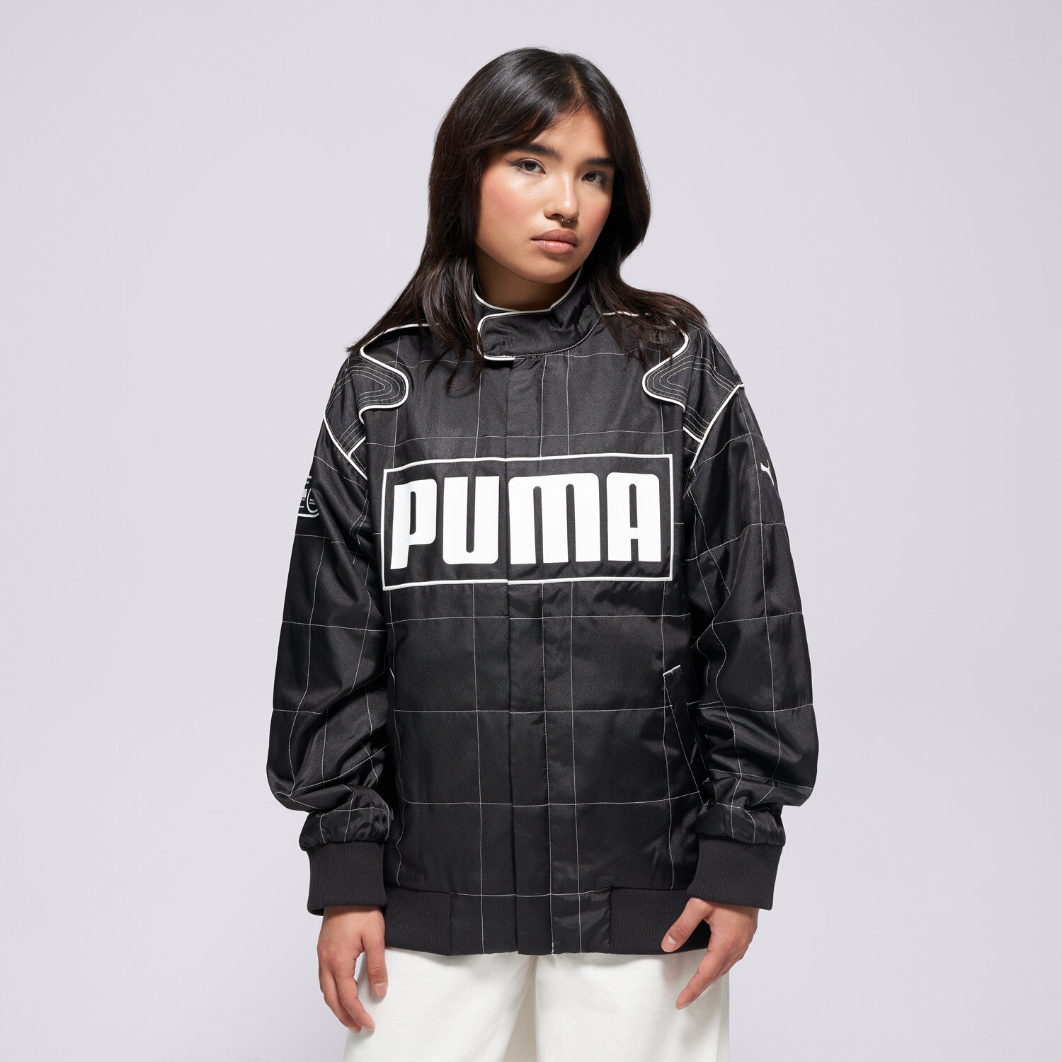 Damen Übergangsjacke PUMA JACKE RELAXED RACER JACKET 629914 01 Schwarz