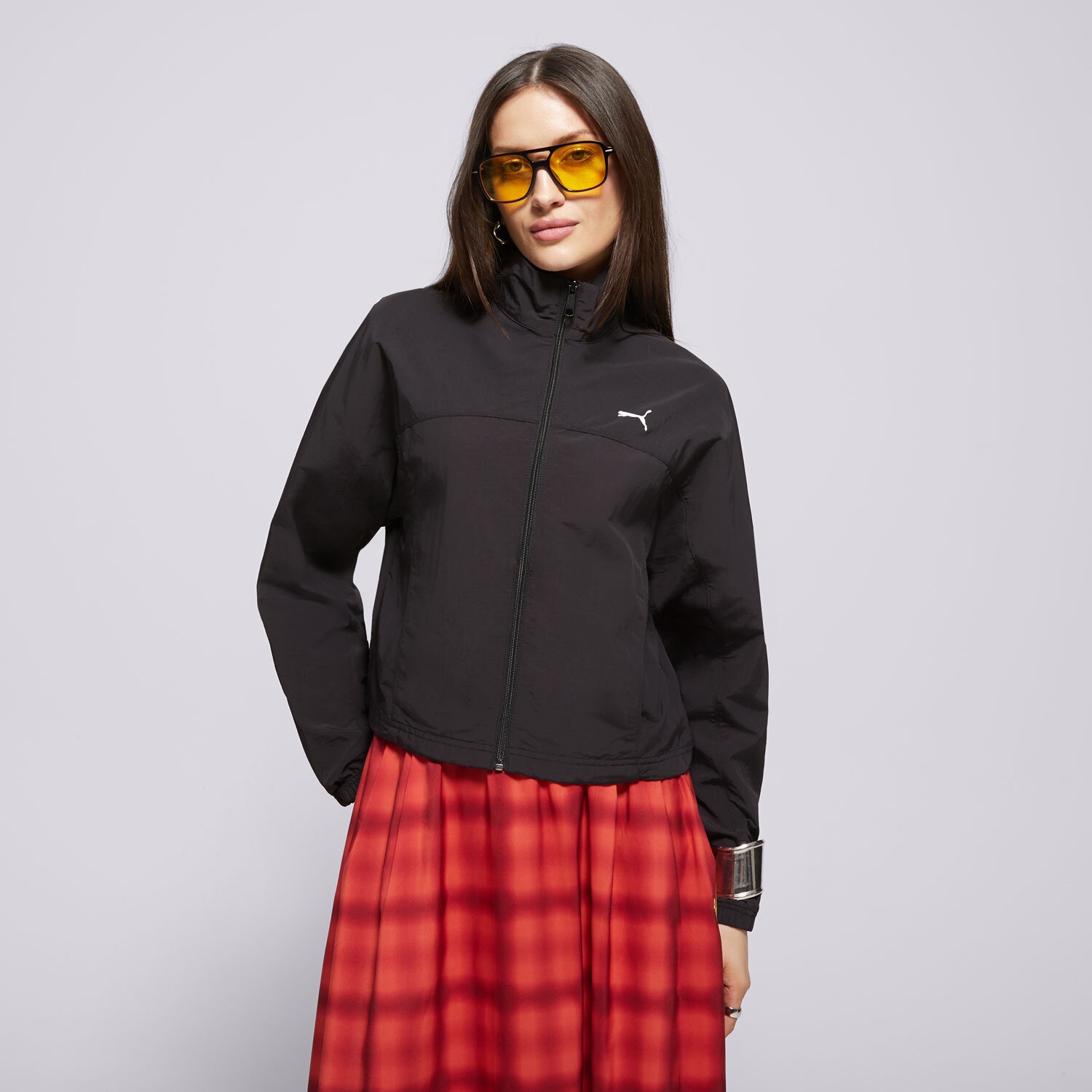 Damen Übergangsjacke PUMA JACKE OVERSIZED ZIP-OFF WOVEN JACKET 629807 01 Schwarz