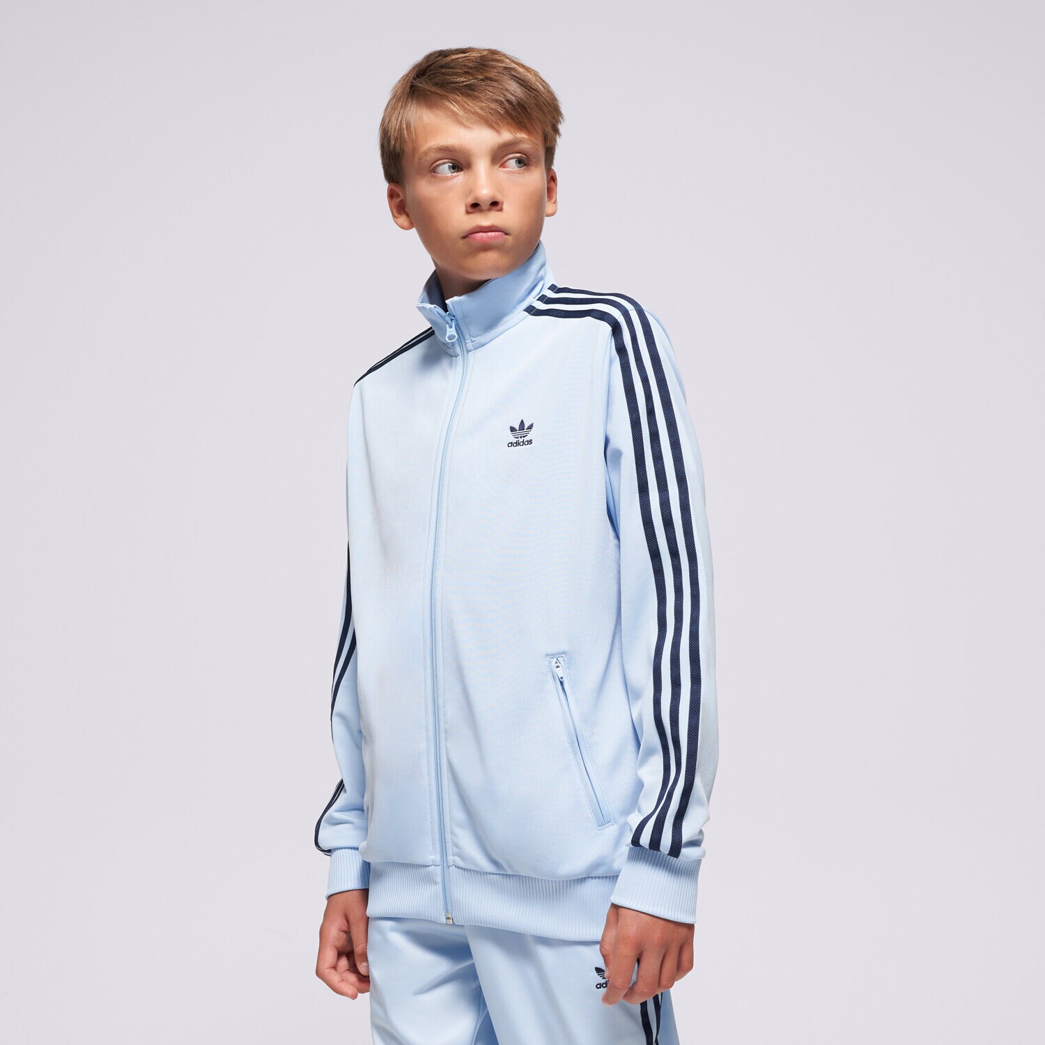 Kinder ADIDAS SWEATSHIRT MIT REIßVERSCHLUSS FIREBIRD BOYS JD1621 Blau