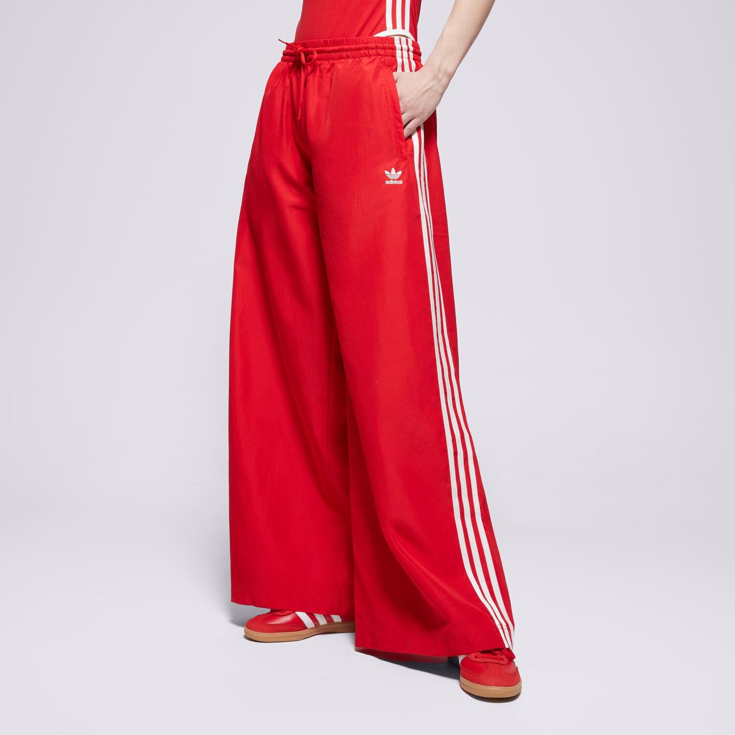Damen Hosen ADIDAS HOSE OVERSIZED TP JD3388 Rot