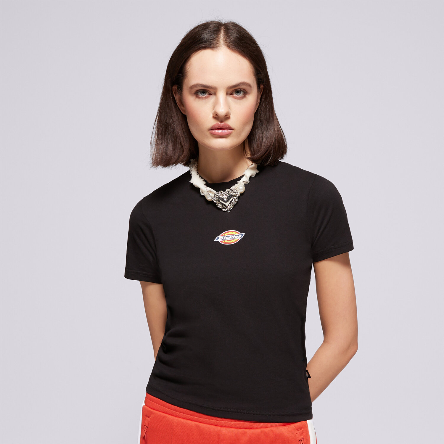 Damen T-Shirt DICKIES T-SHIRT MAPLE VALLEY REG TEE W DK0A4ZAOBLK1 Schwarz