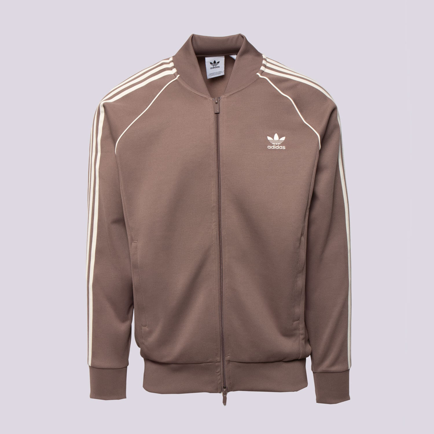 Herren ADIDAS SWEATSHIRT MIT REIßVERSCHLUSS SST TT JP2519 Beige