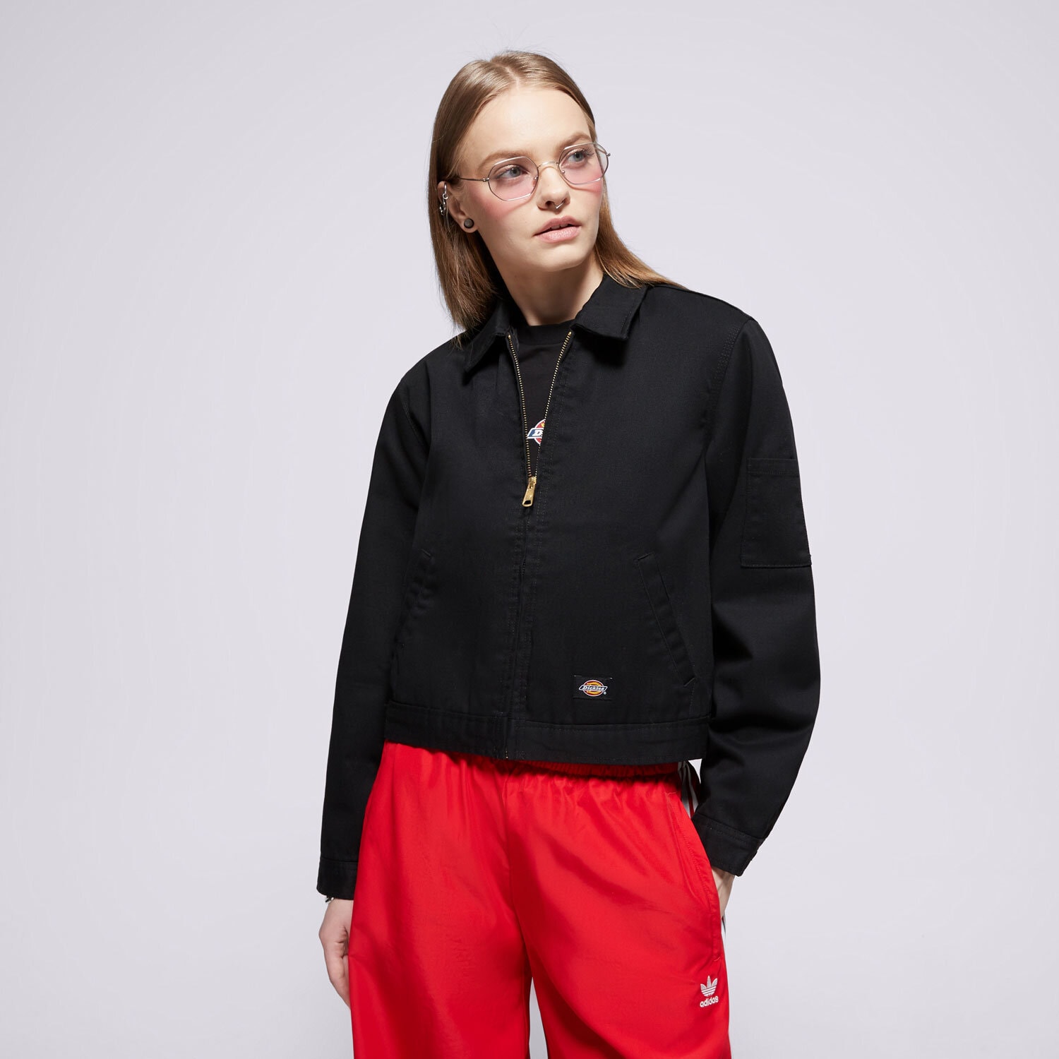 Damen Übergangsjacke DICKIES JACKE LINED EISENHOWER CROP W REC DK0A4Z23BLK1 Schwarz