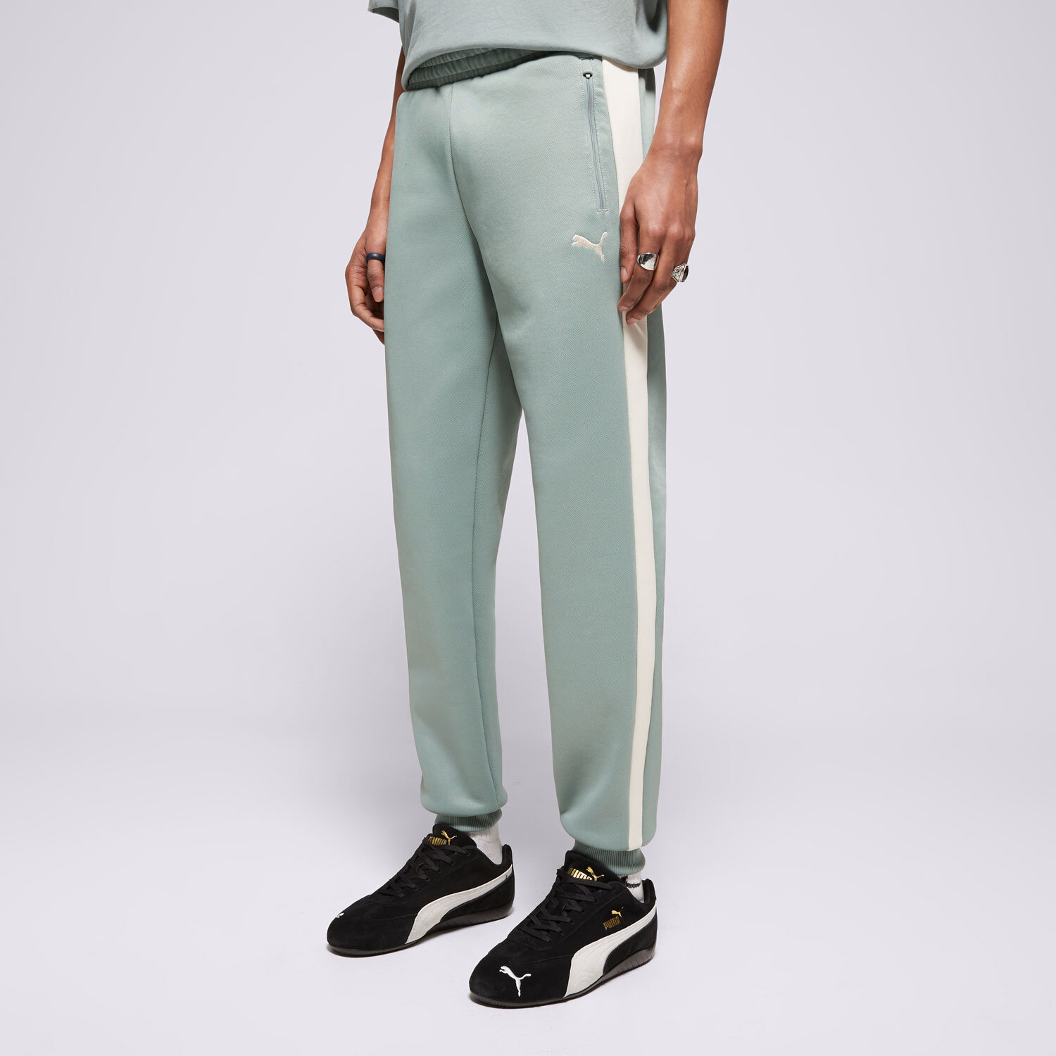 Herren Hosen PUMA HOSE T7 ALWAYS ON TRACK PANTS DK CL 629588 30 Grün