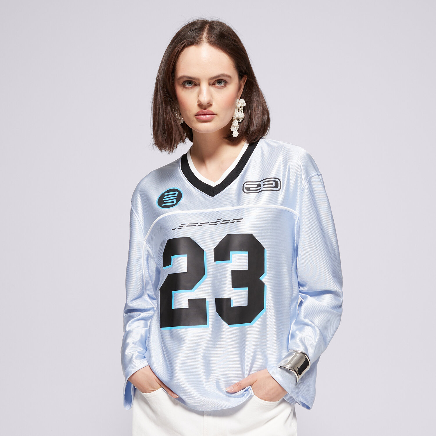 Damen T-Shirt JORDAN T-SHIRT LS JRSY TOP HF9459-407 Blau