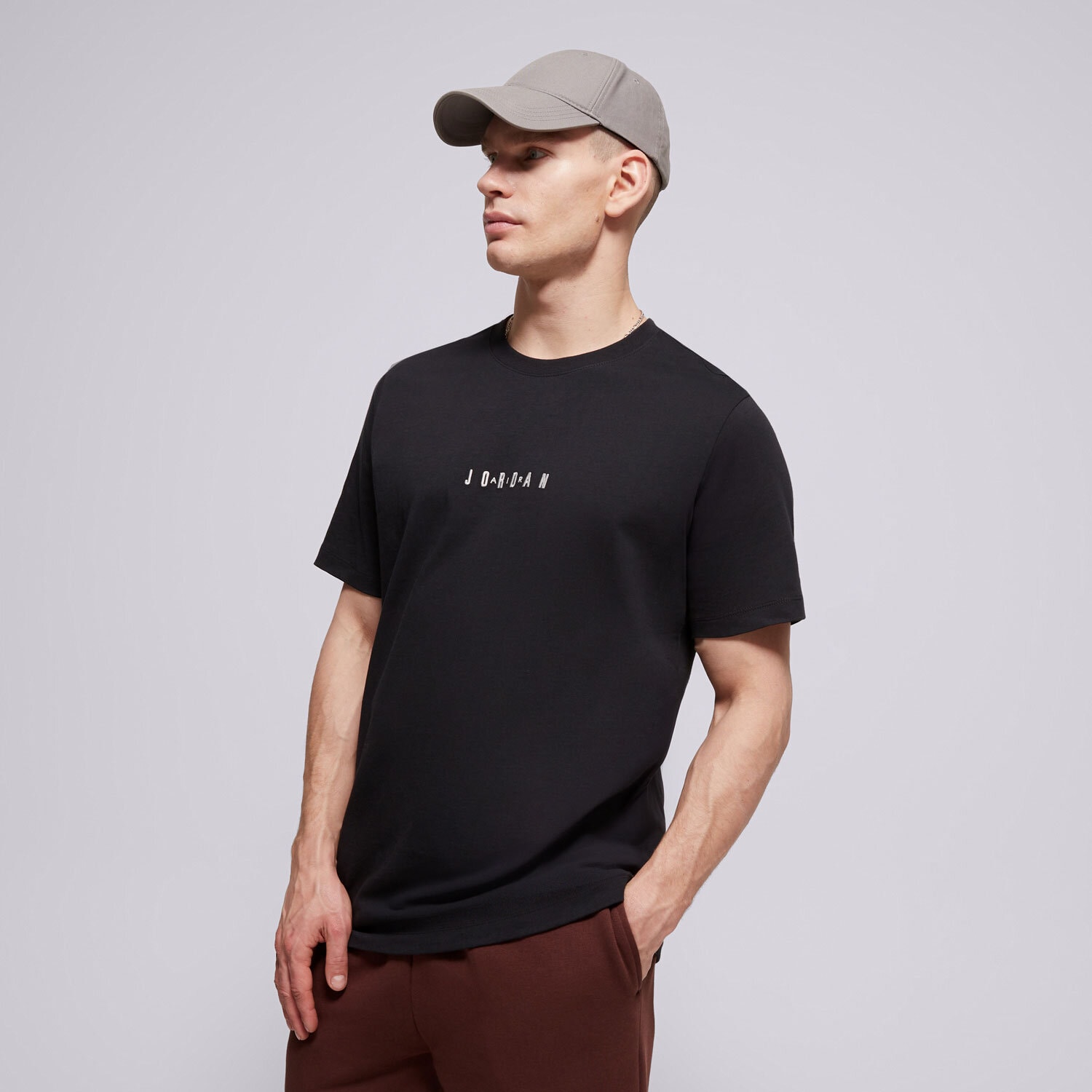 Herren T-Shirt T SHIRT M JORDAN EMB JORDAN AIR CREW DM3182-010 Schwarz