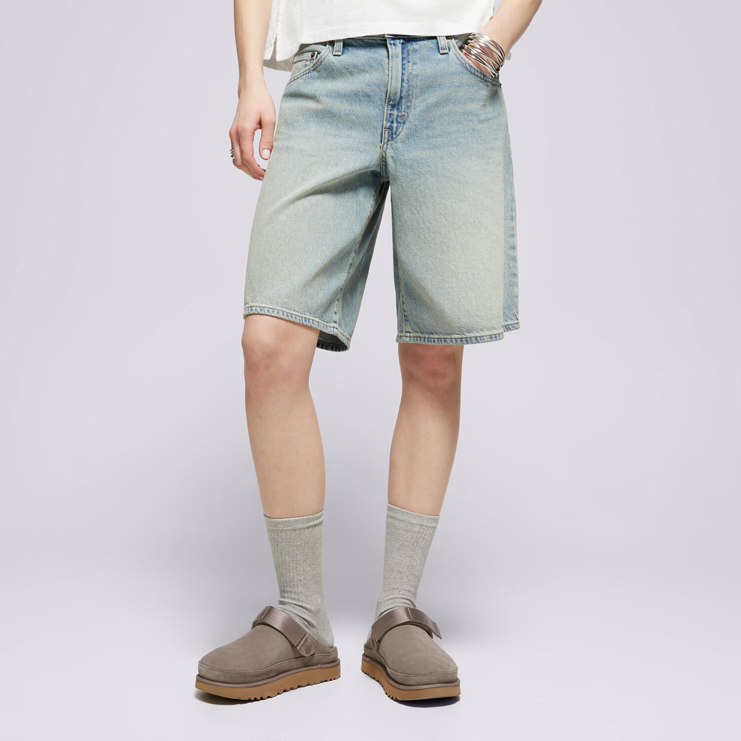 Damen Shorts LEVI'S SHORTS BAGGY DAD JORT 000MJ-0002 Blau