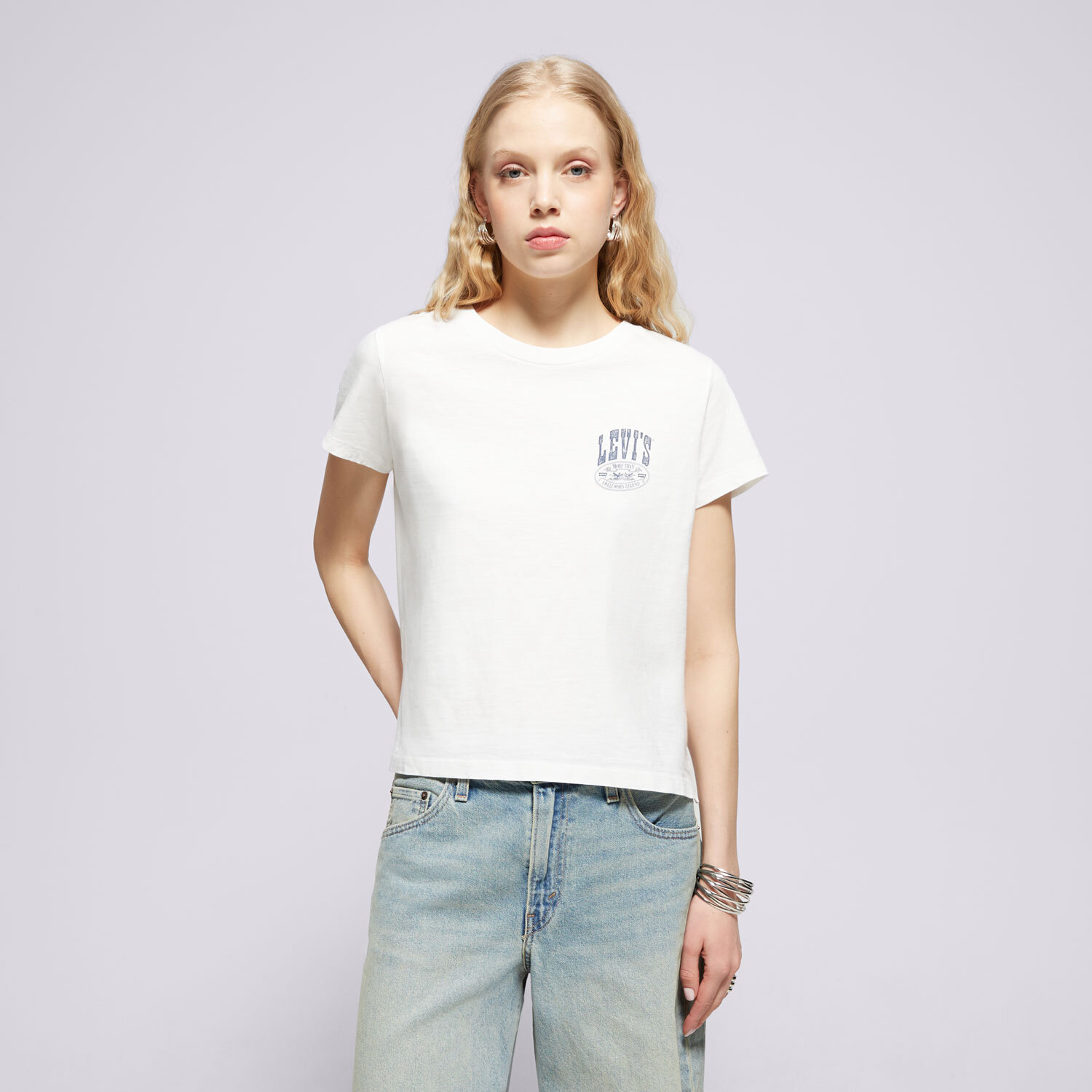 Damen T-Shirt LEVI'S T-SHIRT GRAPHIC BOXY TSHIRT A8804-0033 Weiß