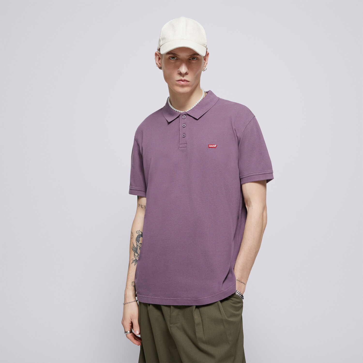 Herren Polo-Shirt LEVI'S POLO LEVIS HM POLO BLUES 35883-0270 Violet