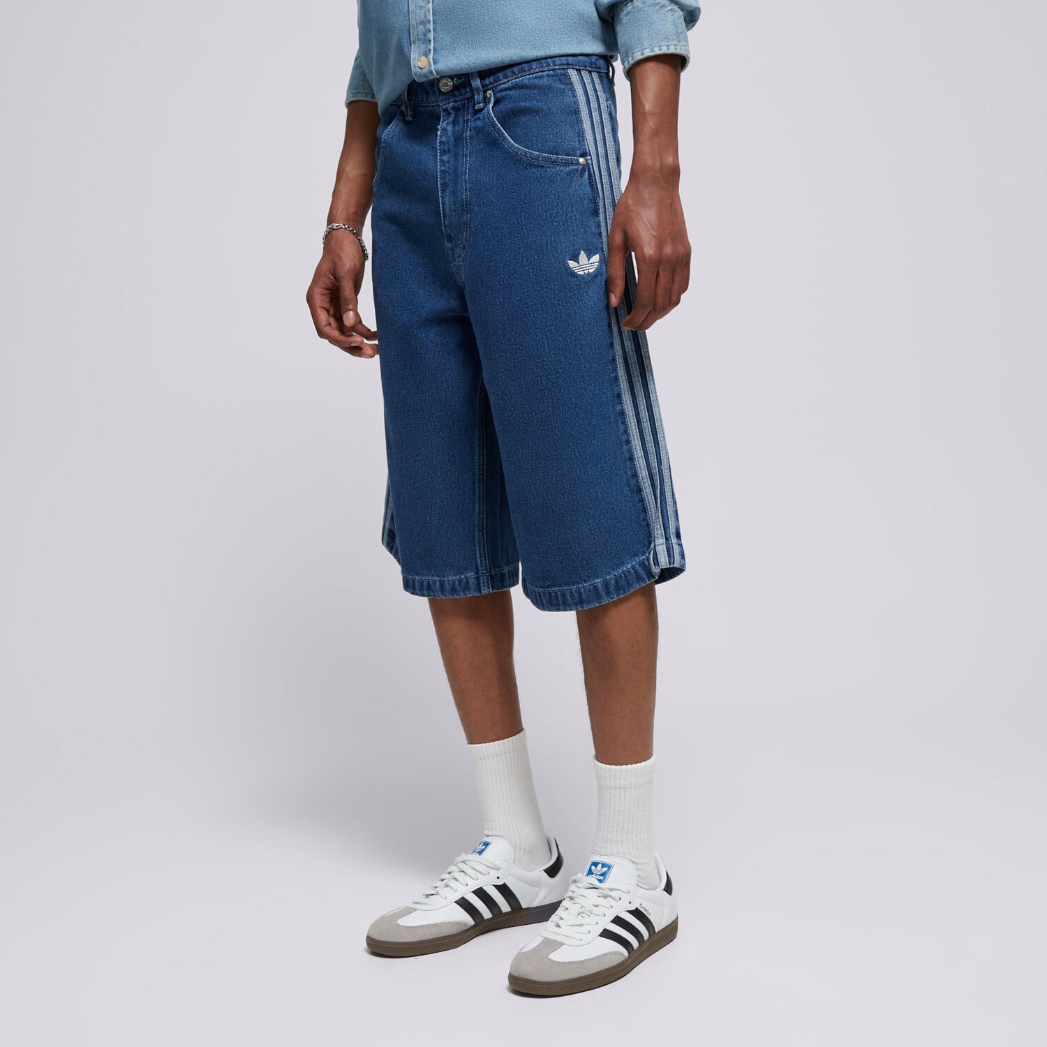 Herren Shorts ADIDAS SHORTS DENIM FB SHO JC6235 Blau