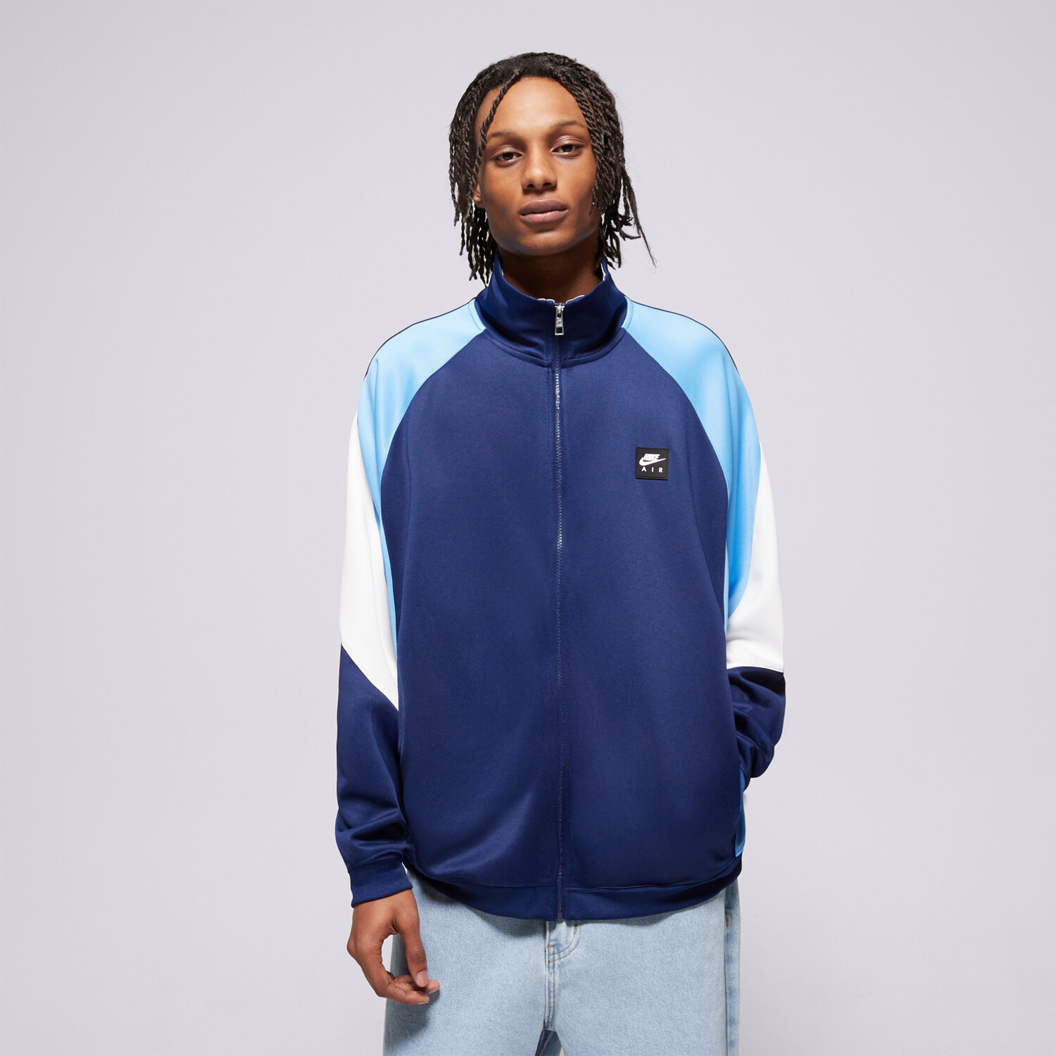 Herren NIKE SWEATSHIRT MIT REIßVERSCHLUSS   M NIKE AIR PK FZ JKT HJ0632-492 Dunkelblau
